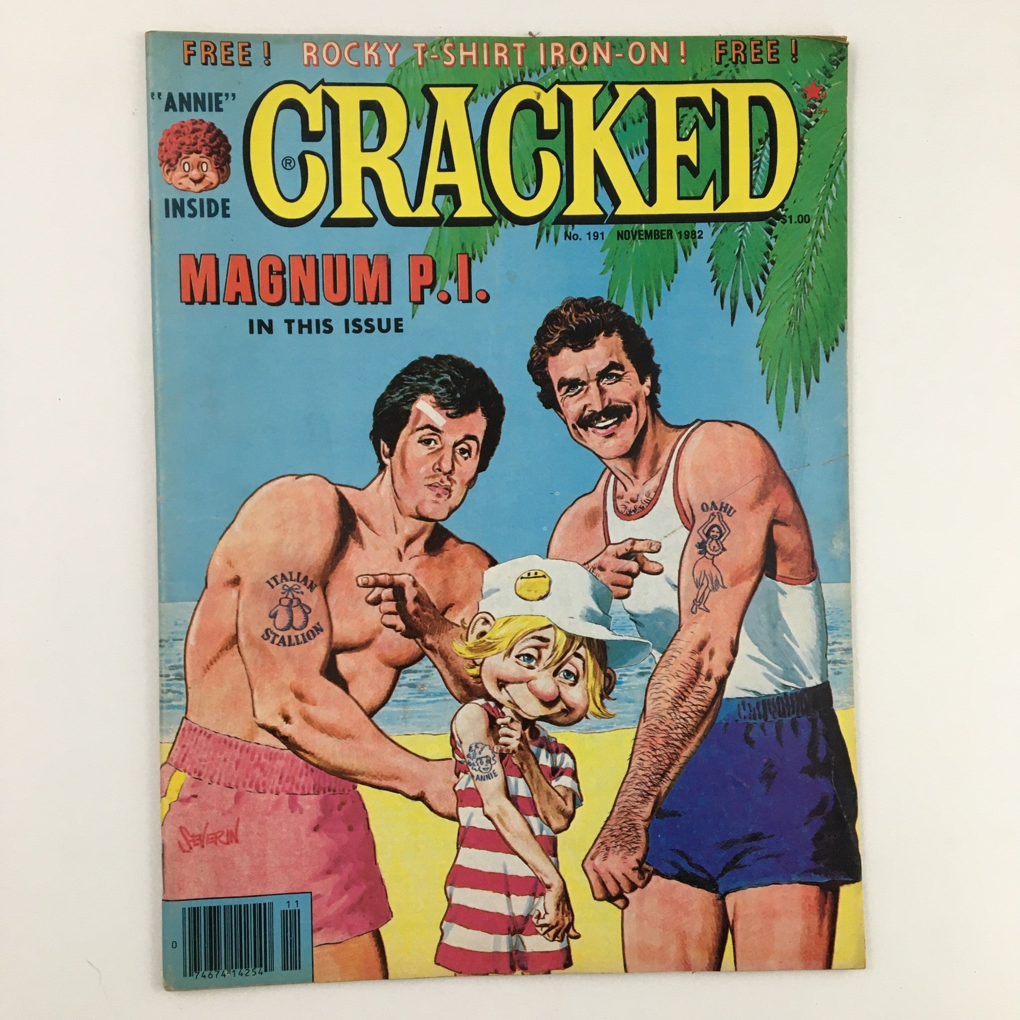 Cracked Magazine November 1982 No. 191 Rocky and Magnum P.I. Issue