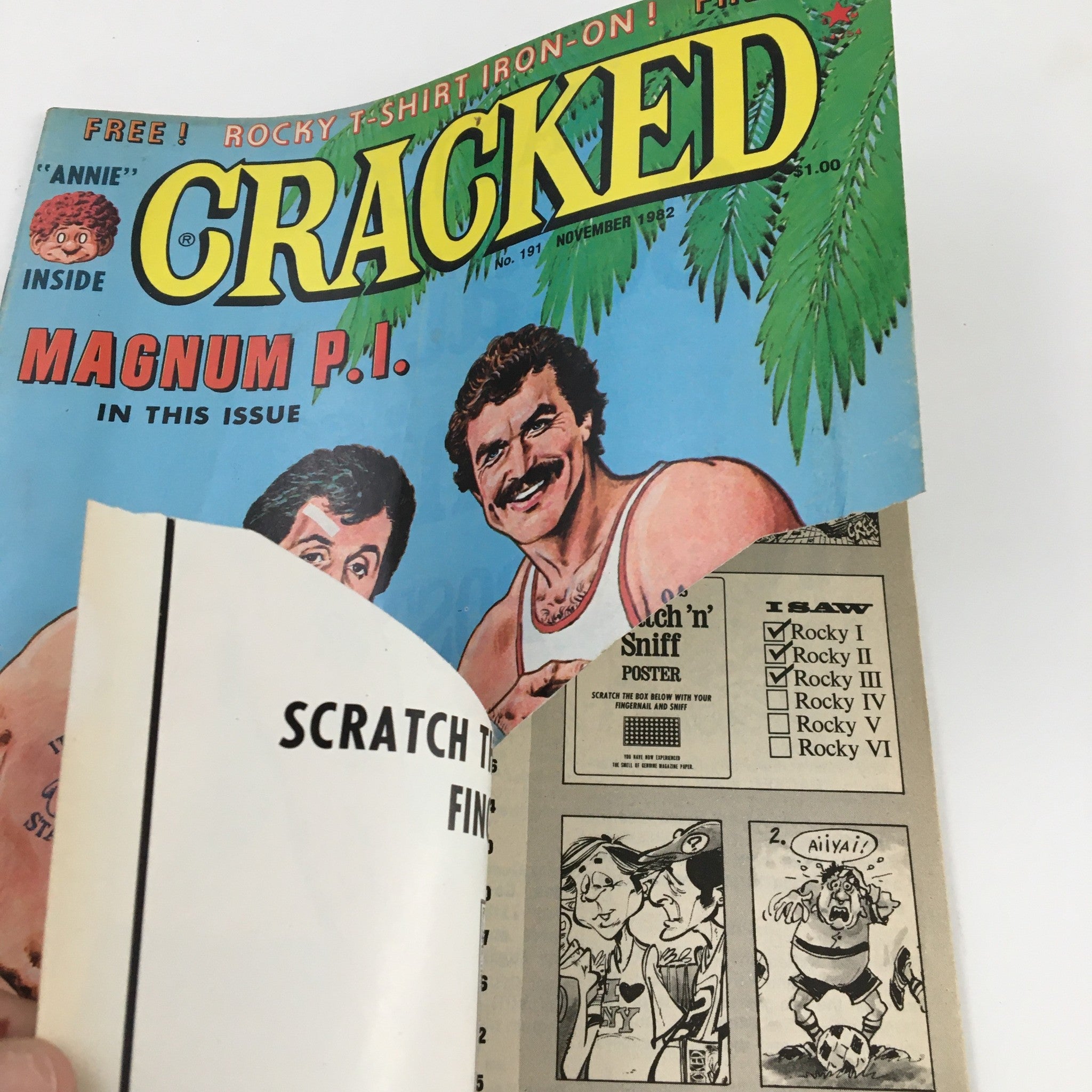 Cracked Magazine November 1982 No. 191 Rocky and Magnum P.I. Issue