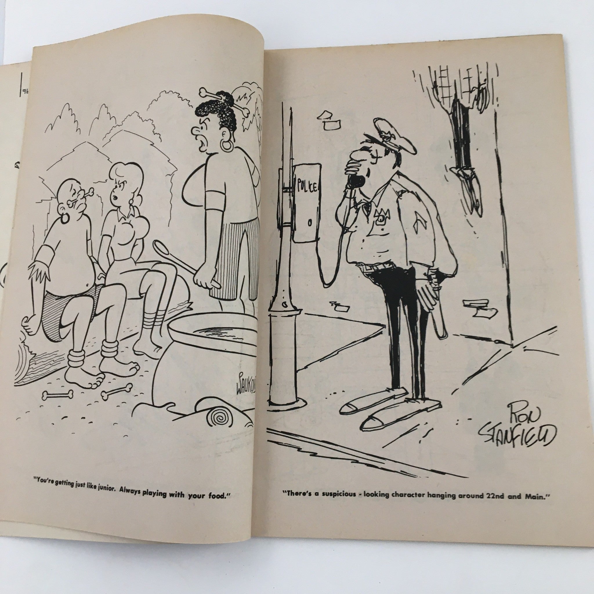 Cartoon scene from Good Humor September 1971 No. 41 magazine depicting a humorous conversation between characters discussing food in a playful manner.