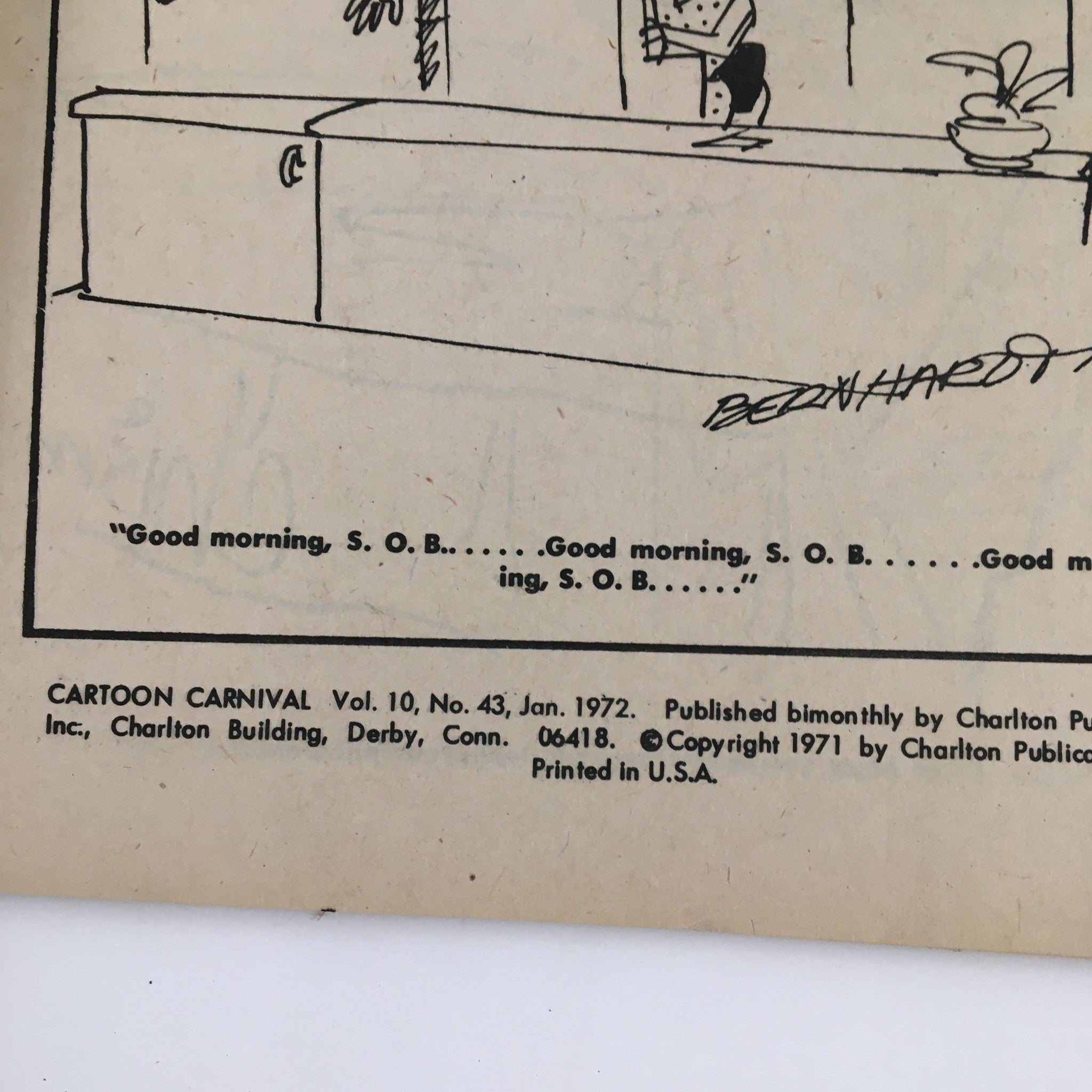 Cartoon Carnival January 1972 Vol. 10 No. 43 U.S. Army Join the Army