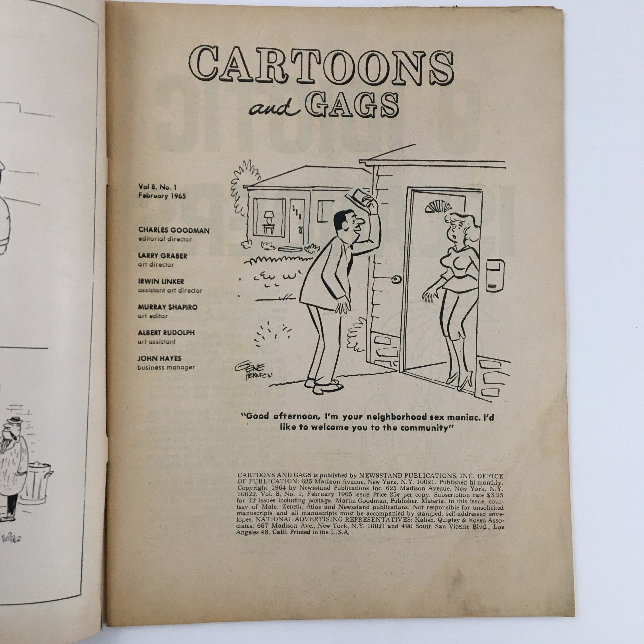 Cartoons and Gags February 1965 Vol. 8 No. 1 The 9 Idiotic Islanders