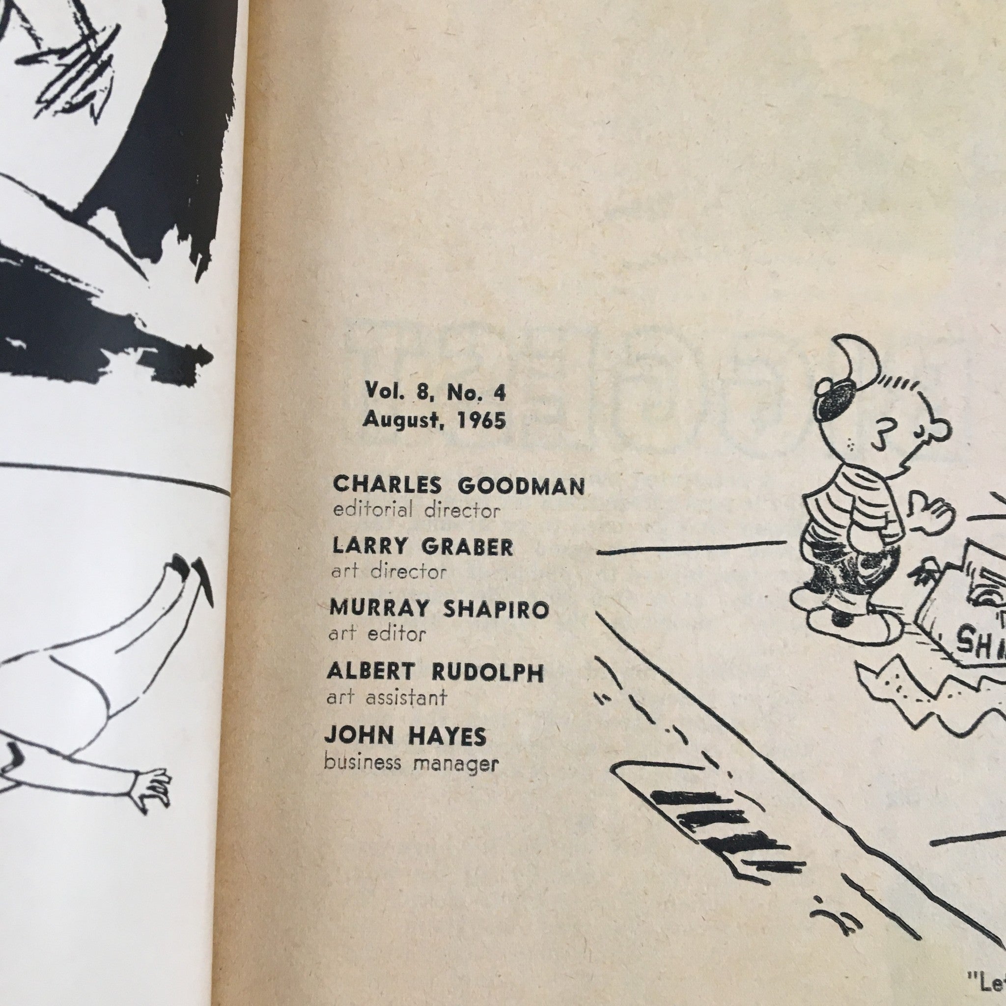 Cartoons and Gags August 1965 Vol. 8 No. 4 The 1965 Biggest Hangover