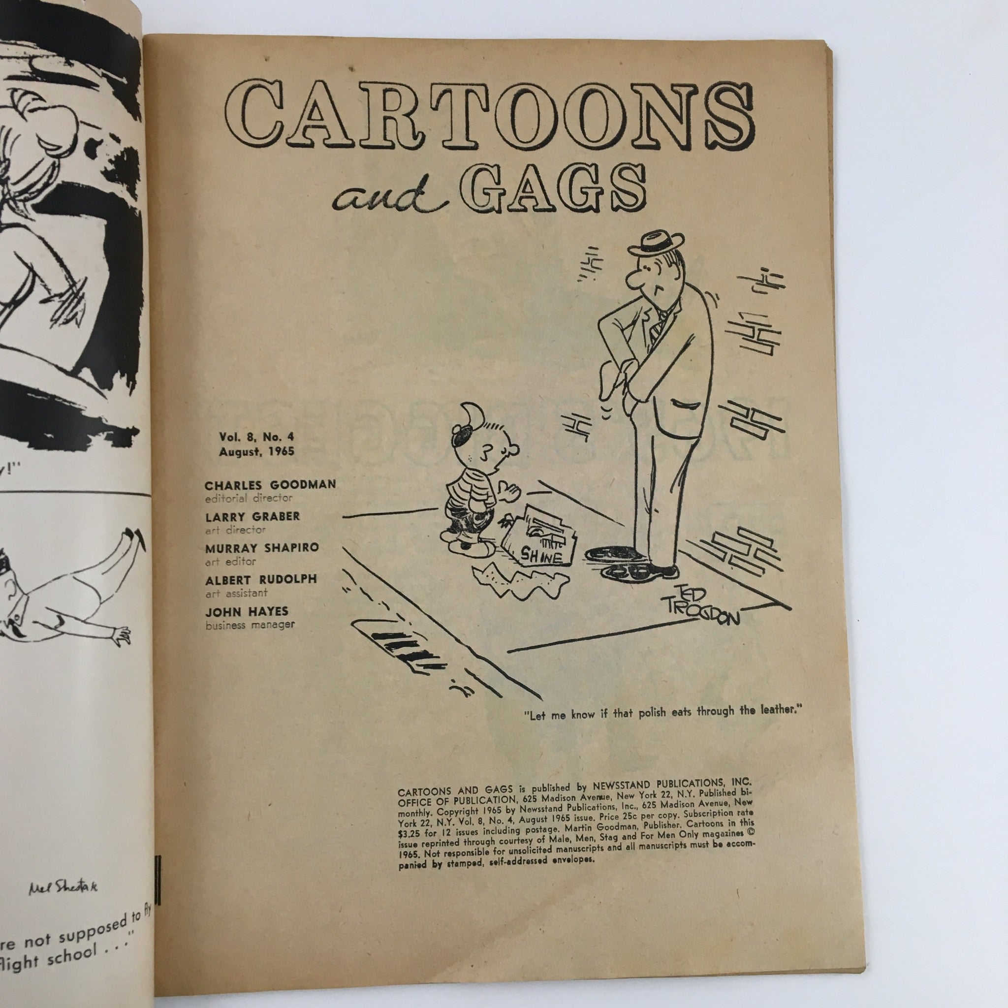 Cartoons and Gags August 1965 Vol. 8 No. 4 The 1965 Biggest Hangover