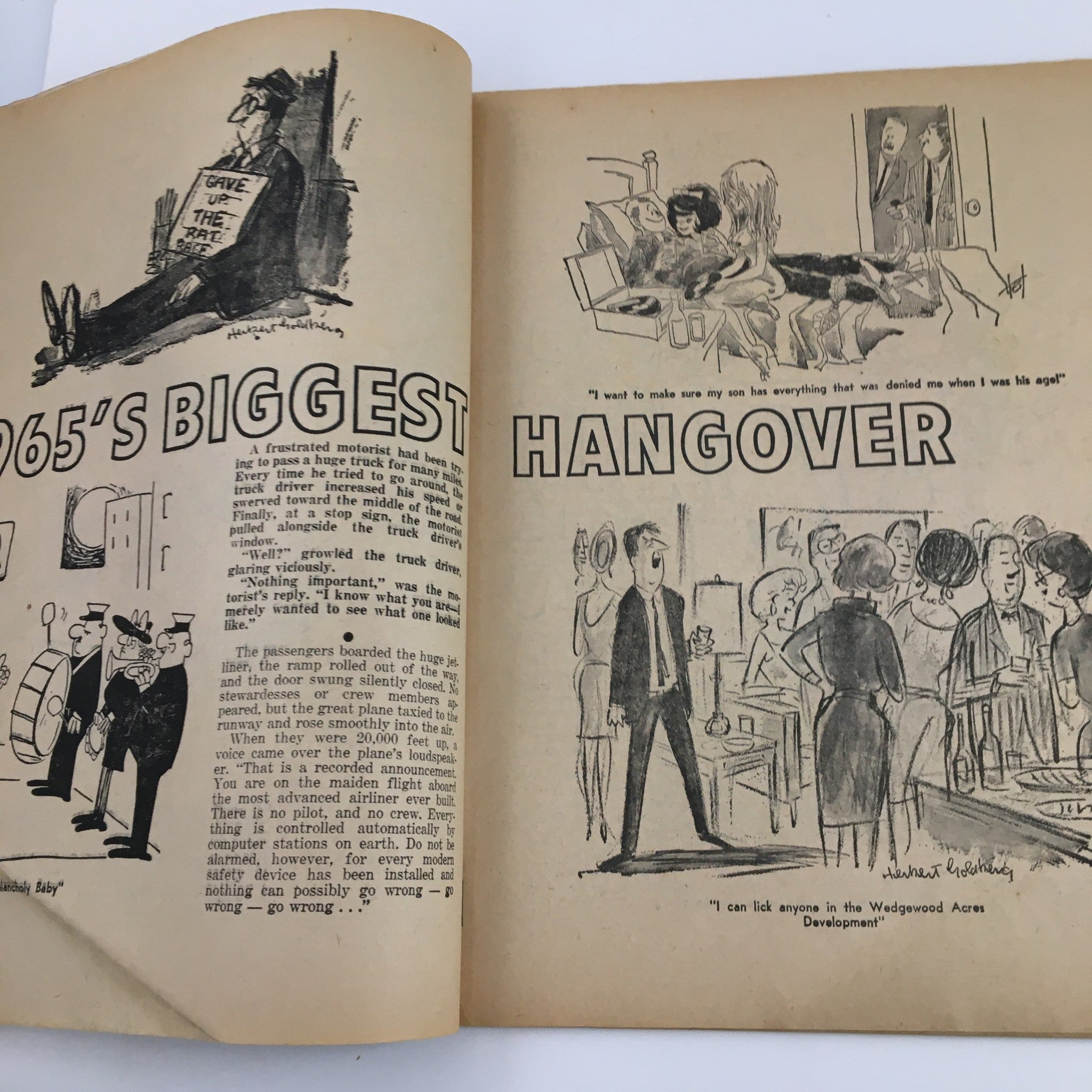 Cartoons and Gags August 1965 Vol. 8 No. 4 The 1965 Biggest Hangover