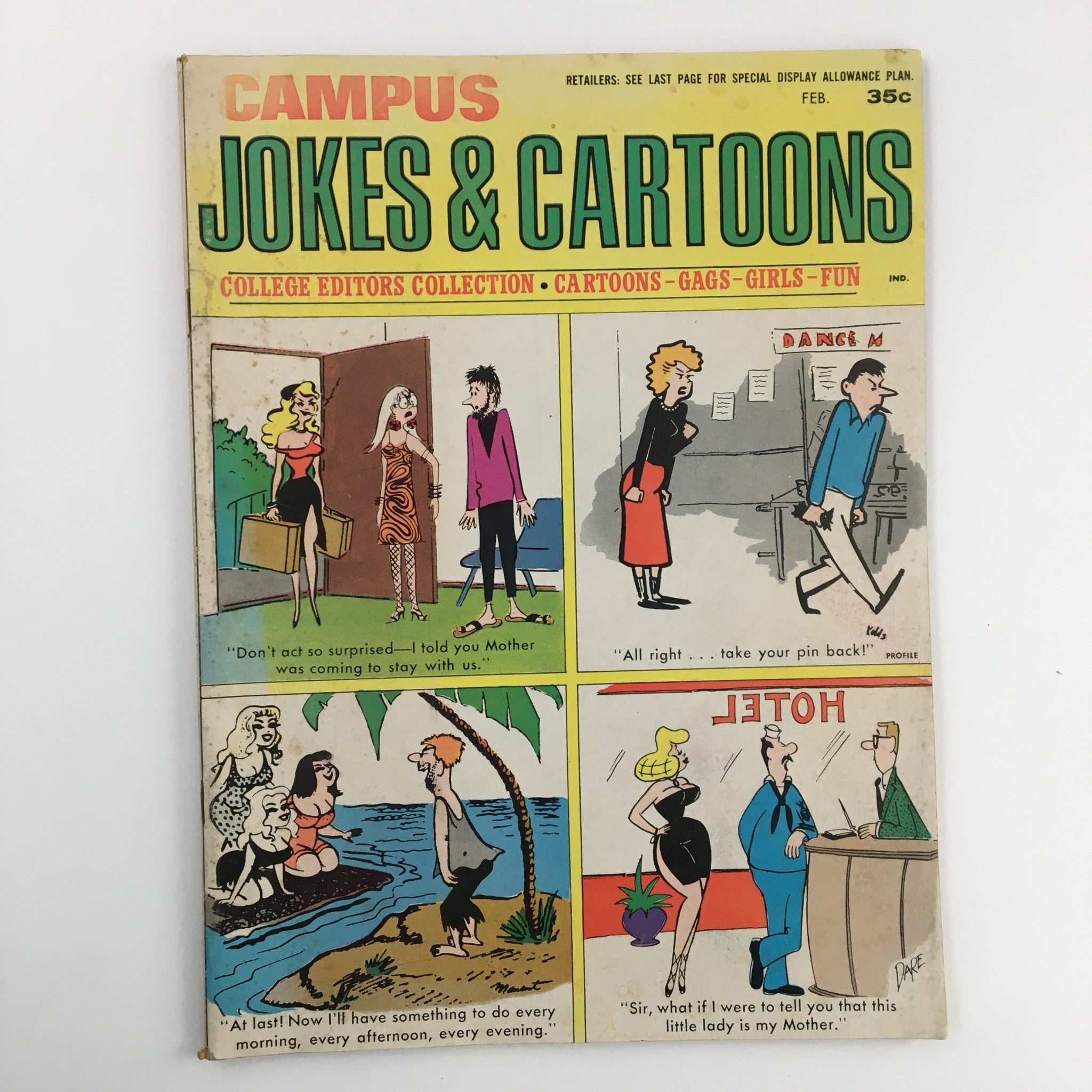 Campus Jokes and Cartoons February 1967 Vol. 1 No. 2 The Suma Cum Laughter