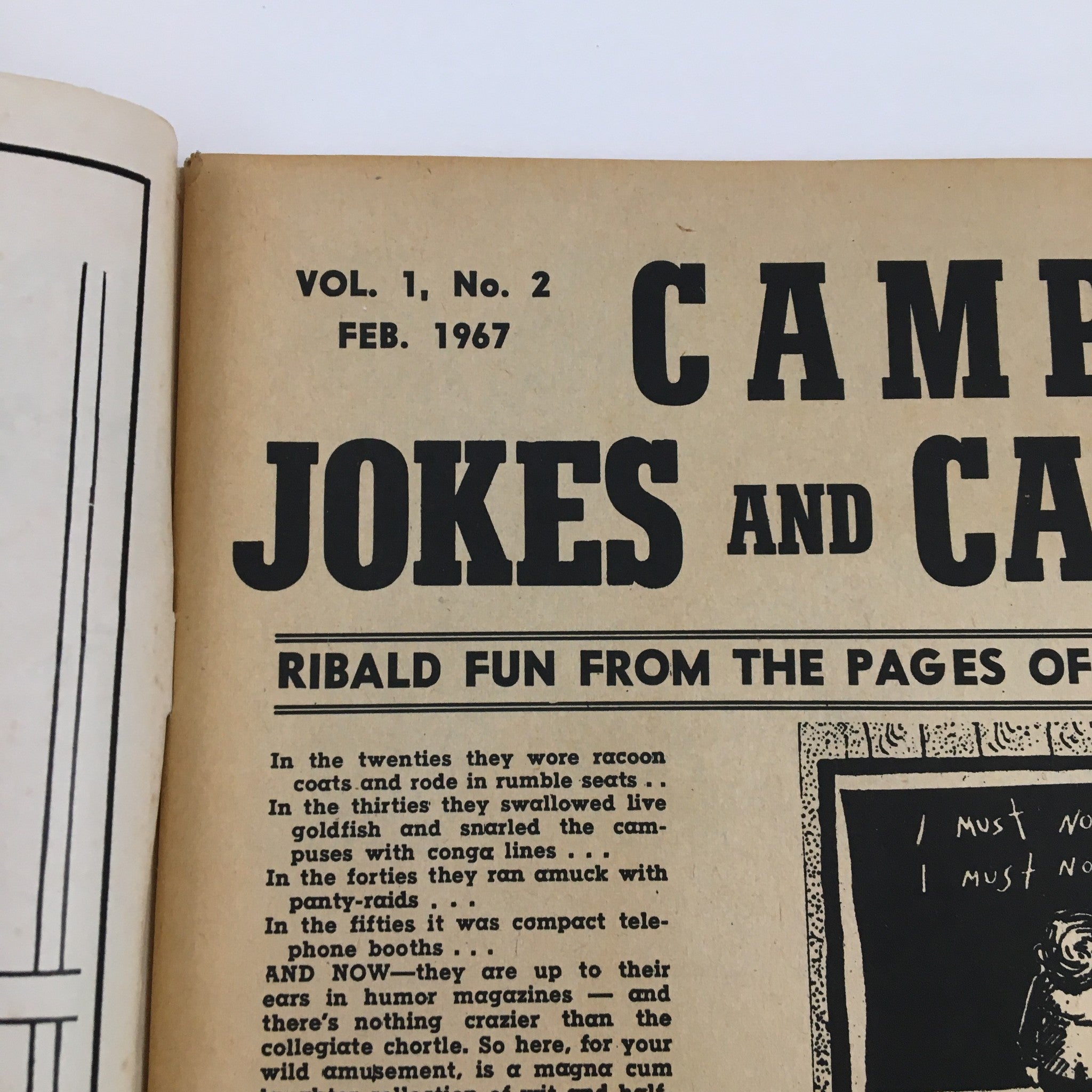 Campus Jokes and Cartoons February 1967 Vol. 1 No. 2 The Suma Cum Laughter