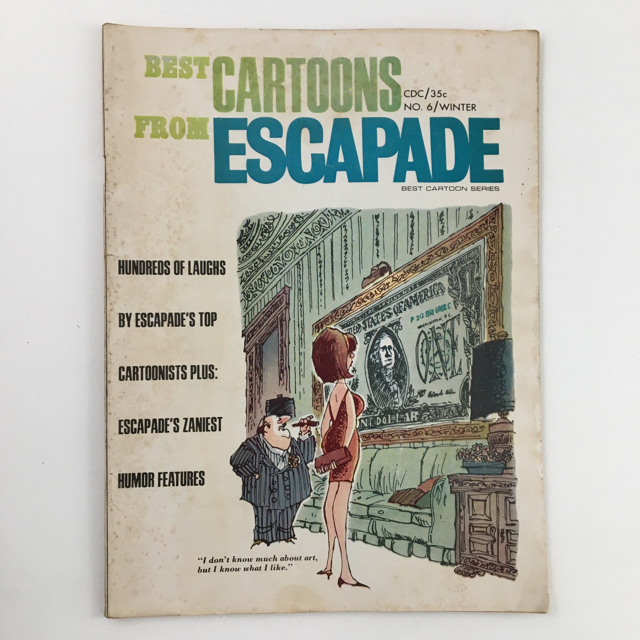 Cover of Best Cartoon Series Winter 1966-1967 Vol. 4 No. 6 featuring Escapade's zaniest humor, showcasing colorful illustrations with humorous captions and characters on the front.