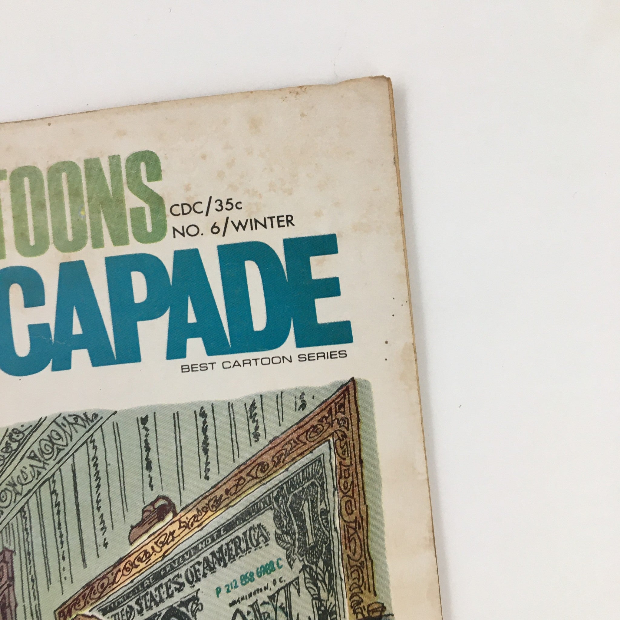 Detailed image of the Best Cartoon Series Winter 1966-1967 Vol. 4 No. 6 cover displaying the title and artistic details, emphasizing its nostalgic appeal.