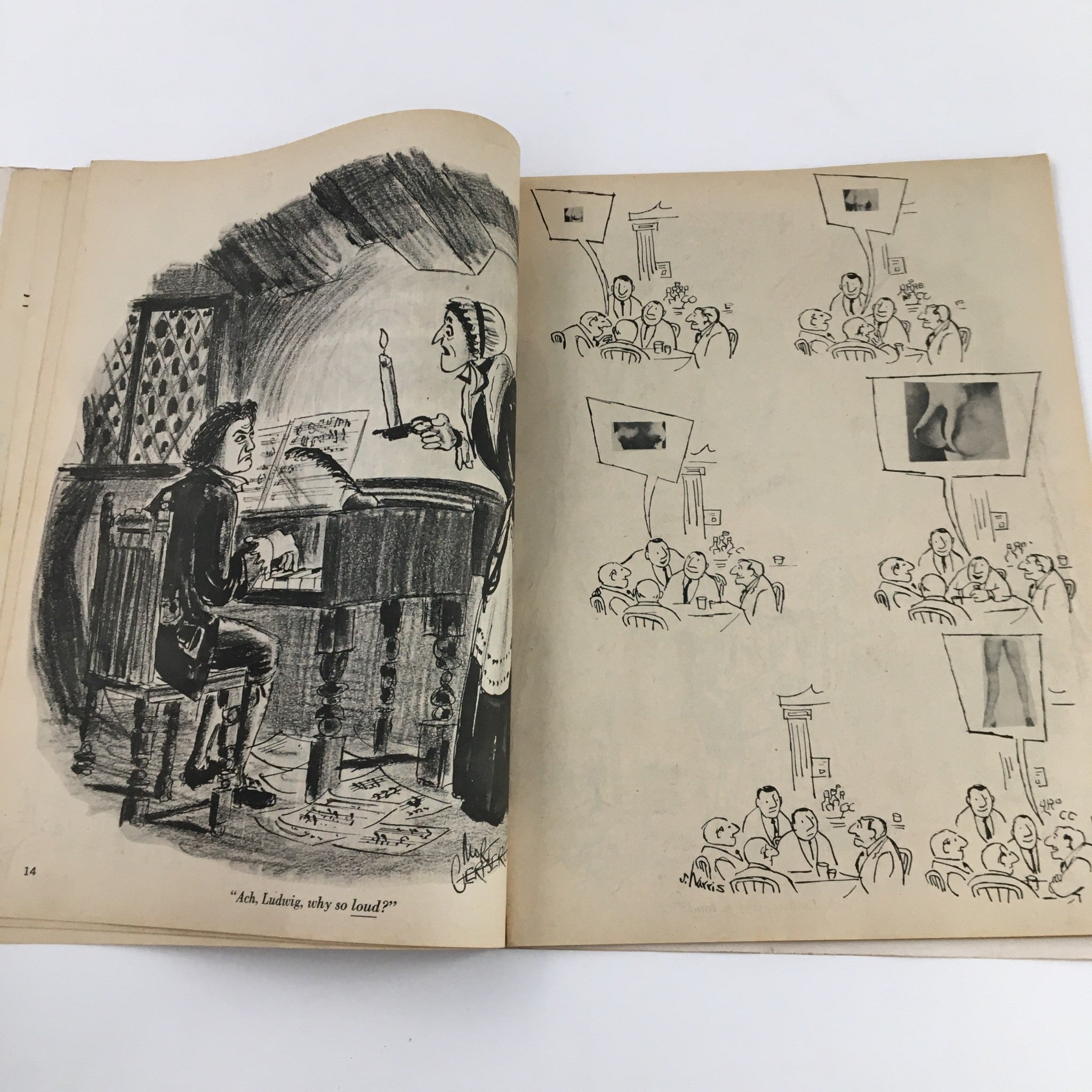 Humorous illustration from Best Cartoon Series Winter 1966-1967 Vol. 4 No. 6 Escapade's Zaniest Humor portraying a comedic scene with characters in conversation.