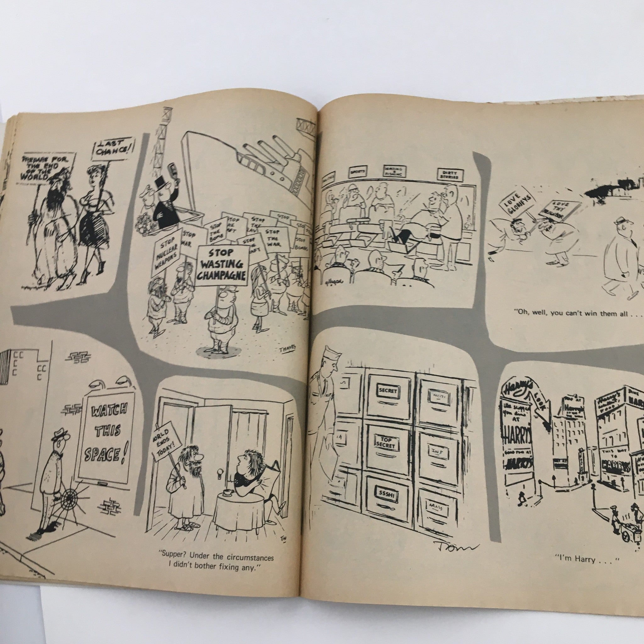 Cartoons & Gags November 1972 Vol. 19 No. 6 The West Goes Sexy & Hairiest Ones