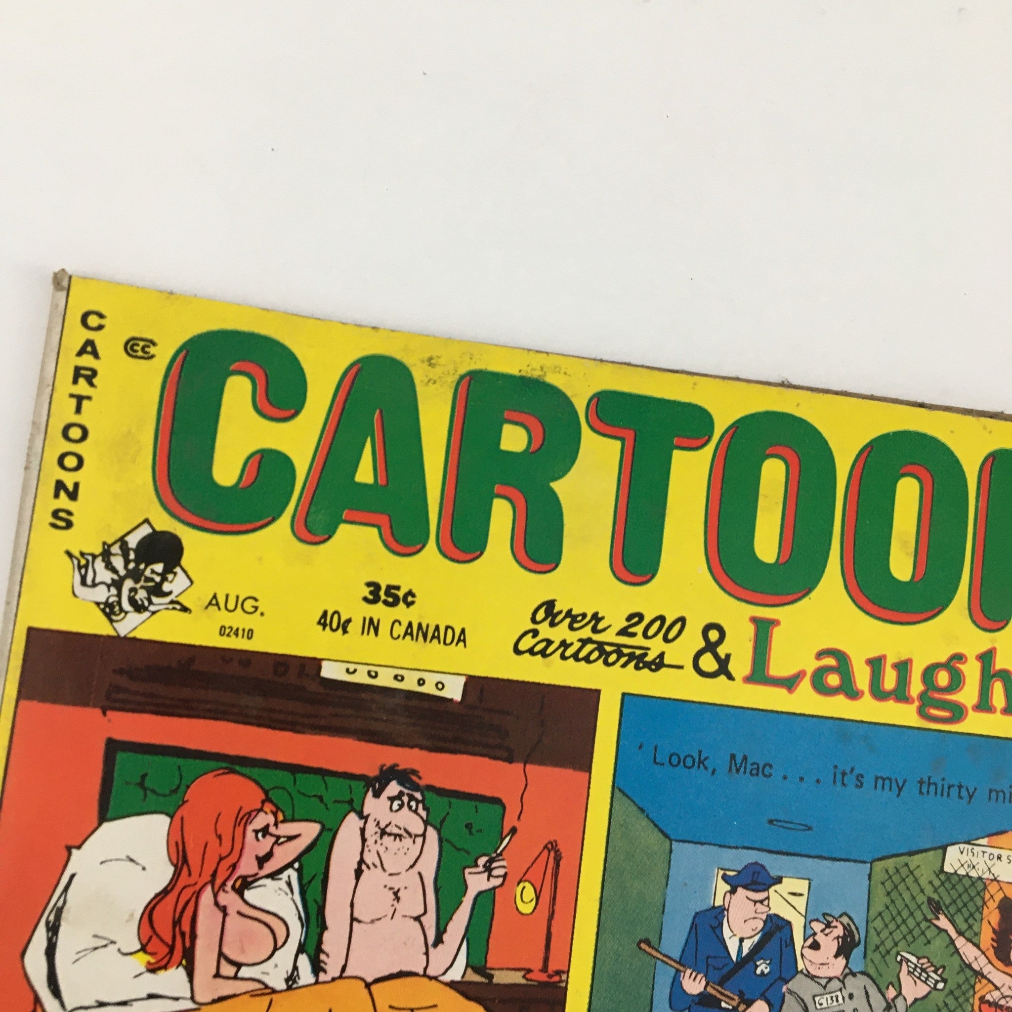 Cartoons & Laughs August 1971 Vol. 10 No. 4 Naked In The Shadows & Real Gone