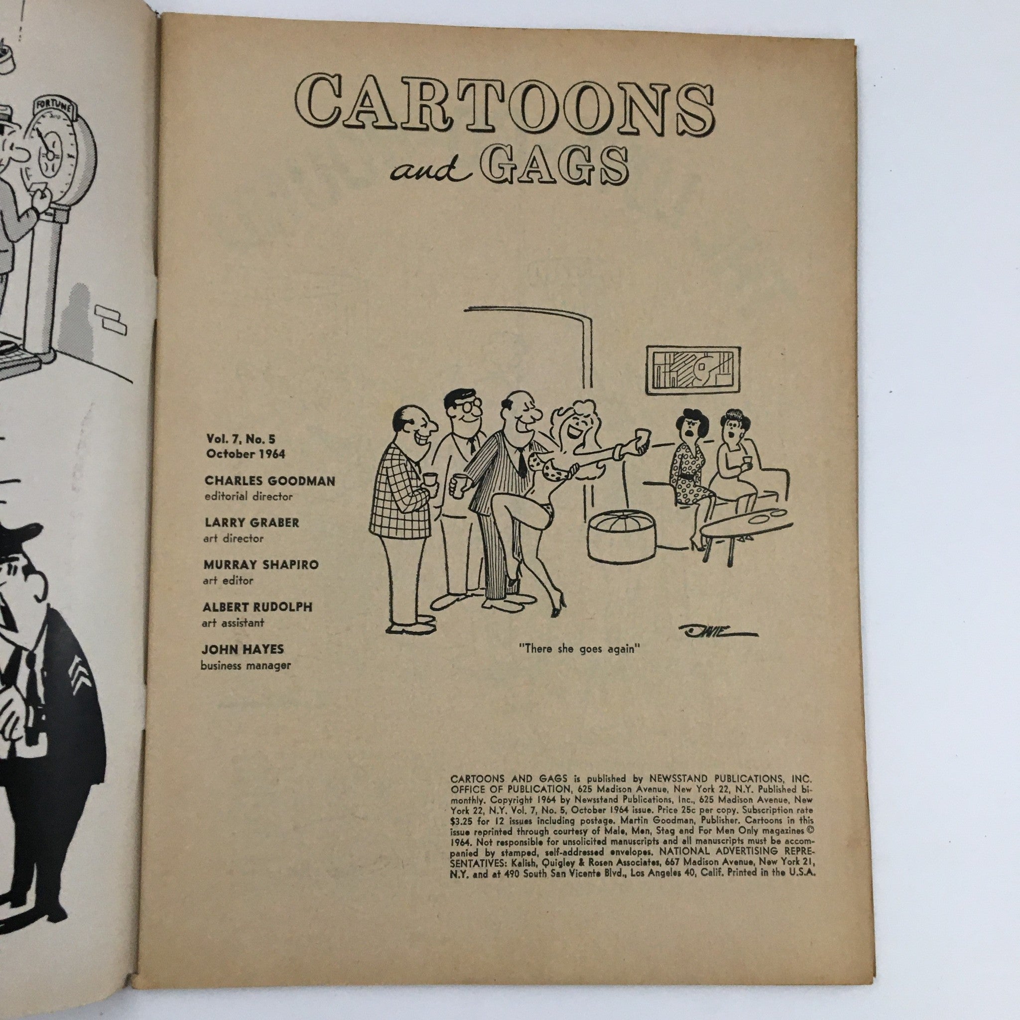 Cartoons and Gags October 1964 Vol. 7 No. 5 Behind The White Curtain