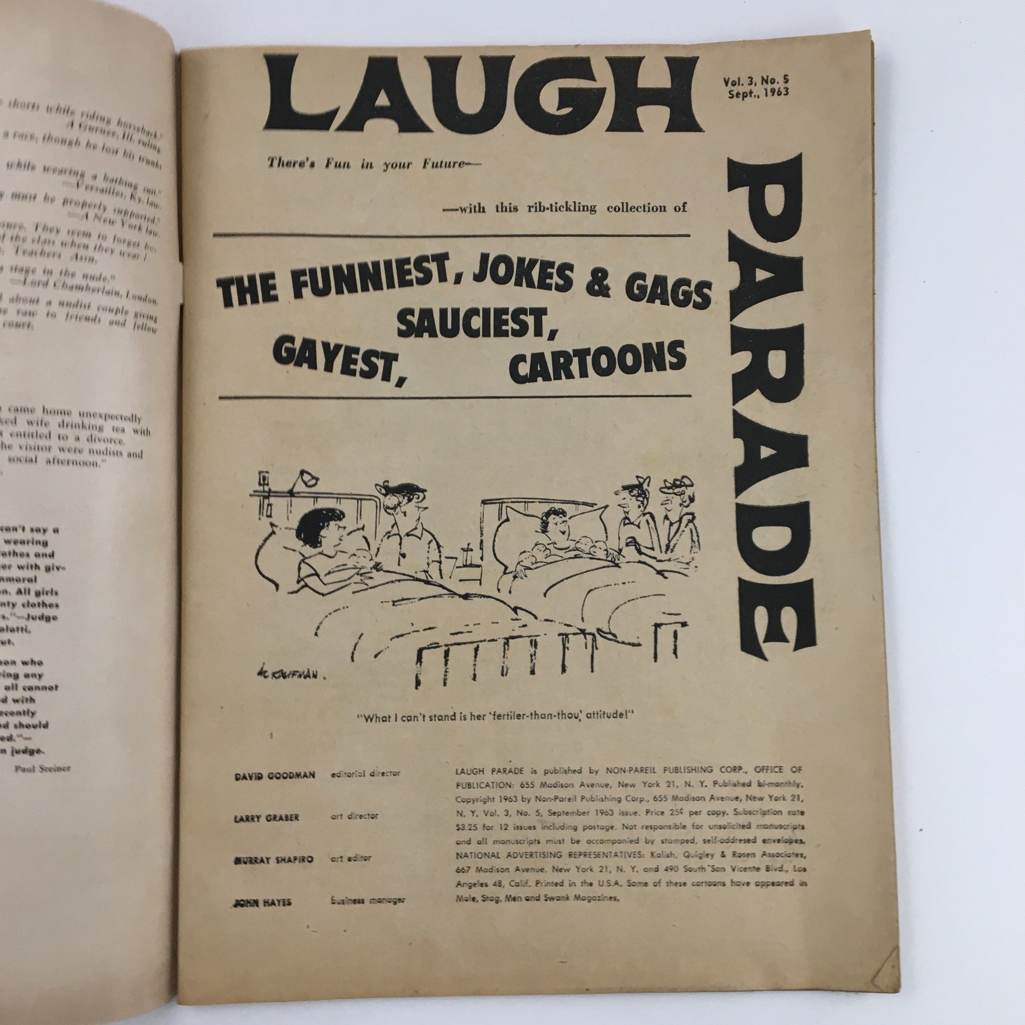 Laugh Parade September 1963 Vol. 3 No. 5 The Campus Crowd Comic Magazine