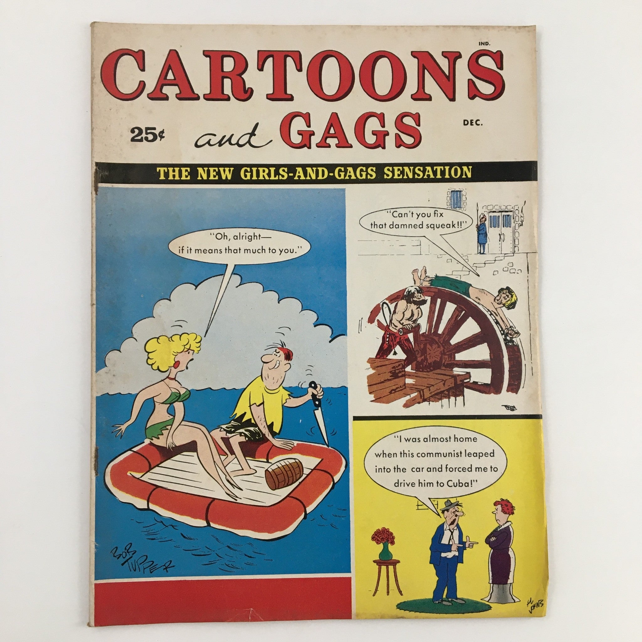 Cartoons and Gags December 1963 Vol. 6 No. 6 Bikini Belly Busters No Label