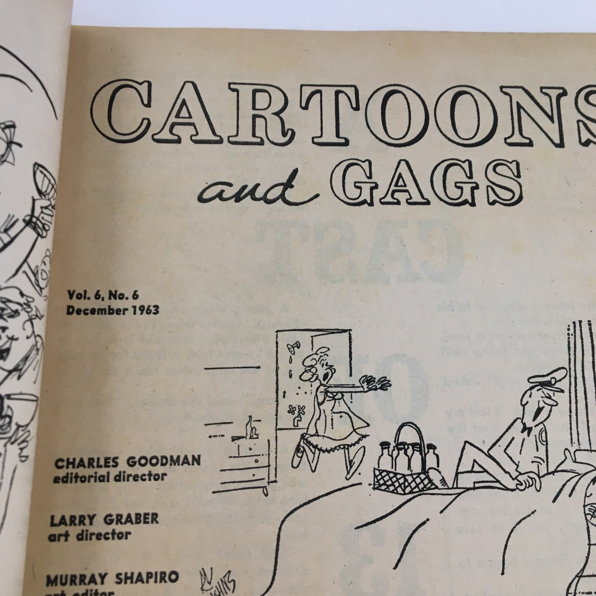 Cartoons and Gags December 1963 Vol. 6 No. 6 Bikini Belly Busters No Label