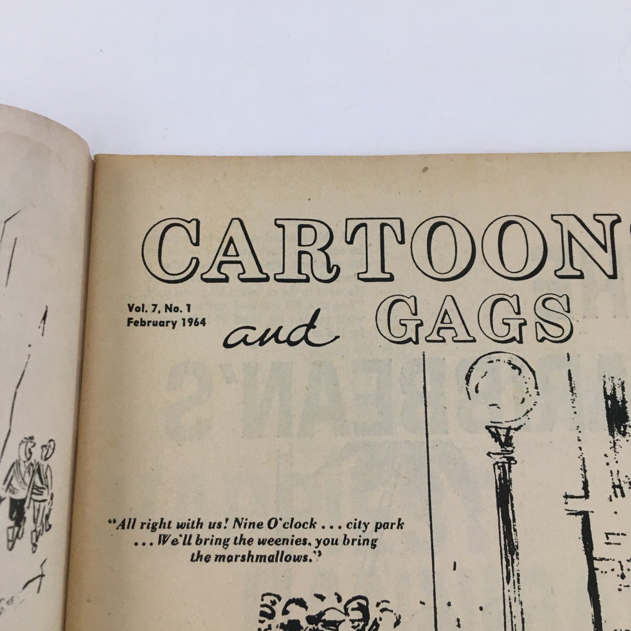 Cartoons and Gags February 1964 15 A Look at Nuckleheaded Marriages No Label