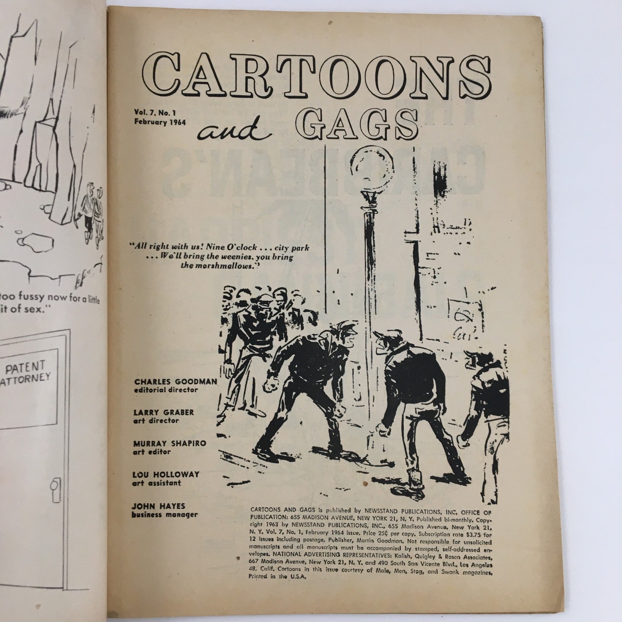 Cartoons and Gags February 1964 15 A Look at Nuckleheaded Marriages No Label