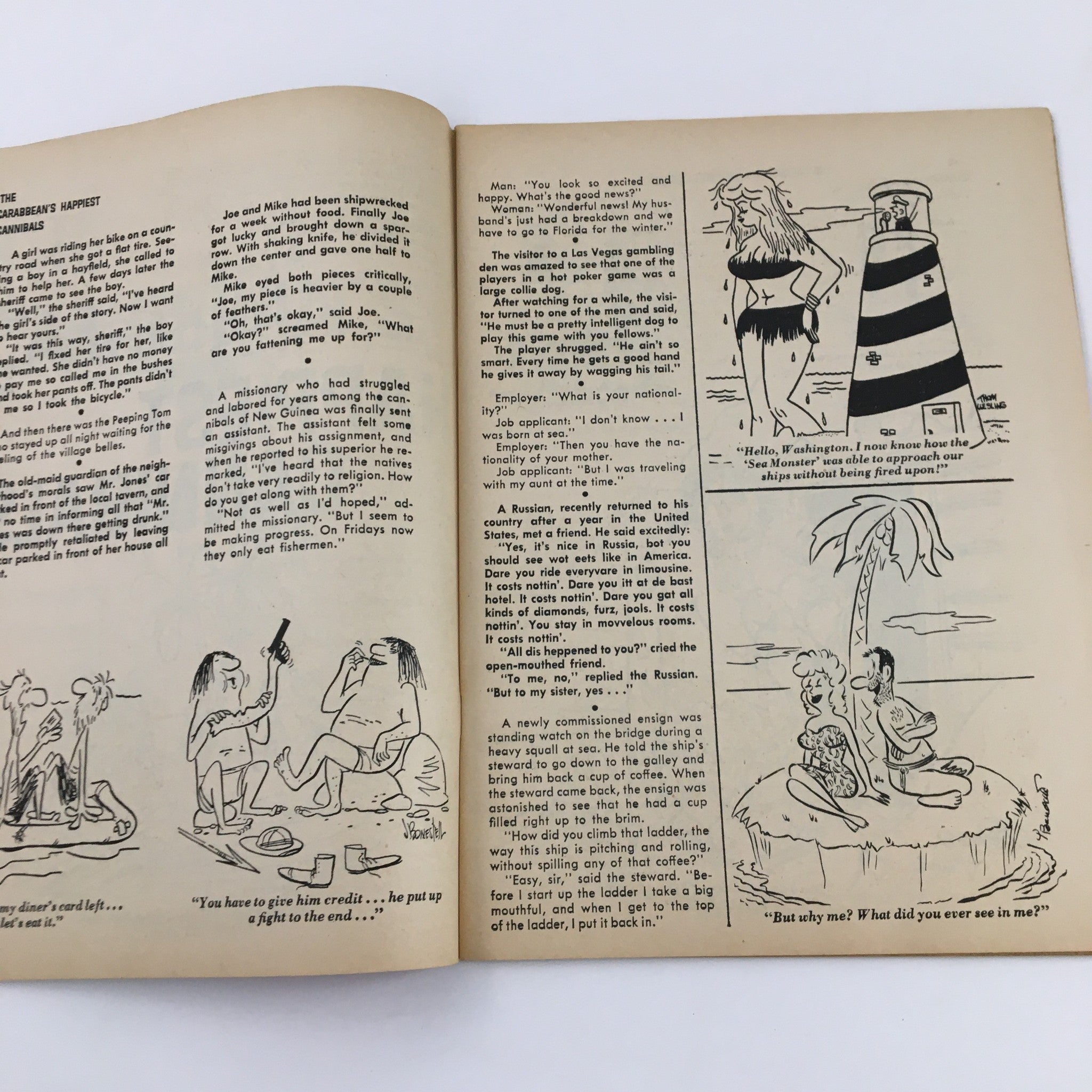 Cartoons and Gags February 1964 15 A Look at Nuckleheaded Marriages No Label