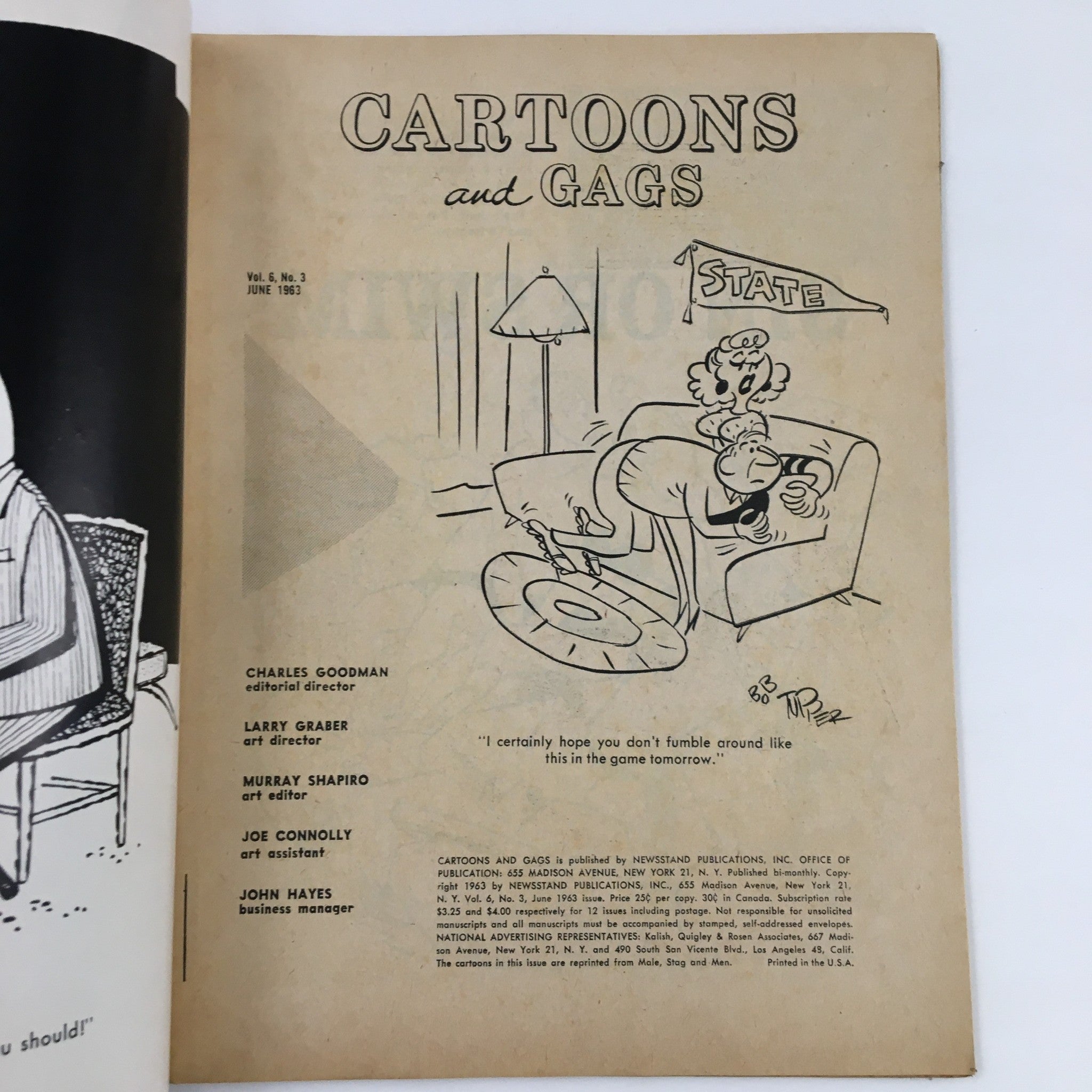 Cartoons and Gags June 1963 Vol. 6 No. 3 The Heroic Husbands No Label