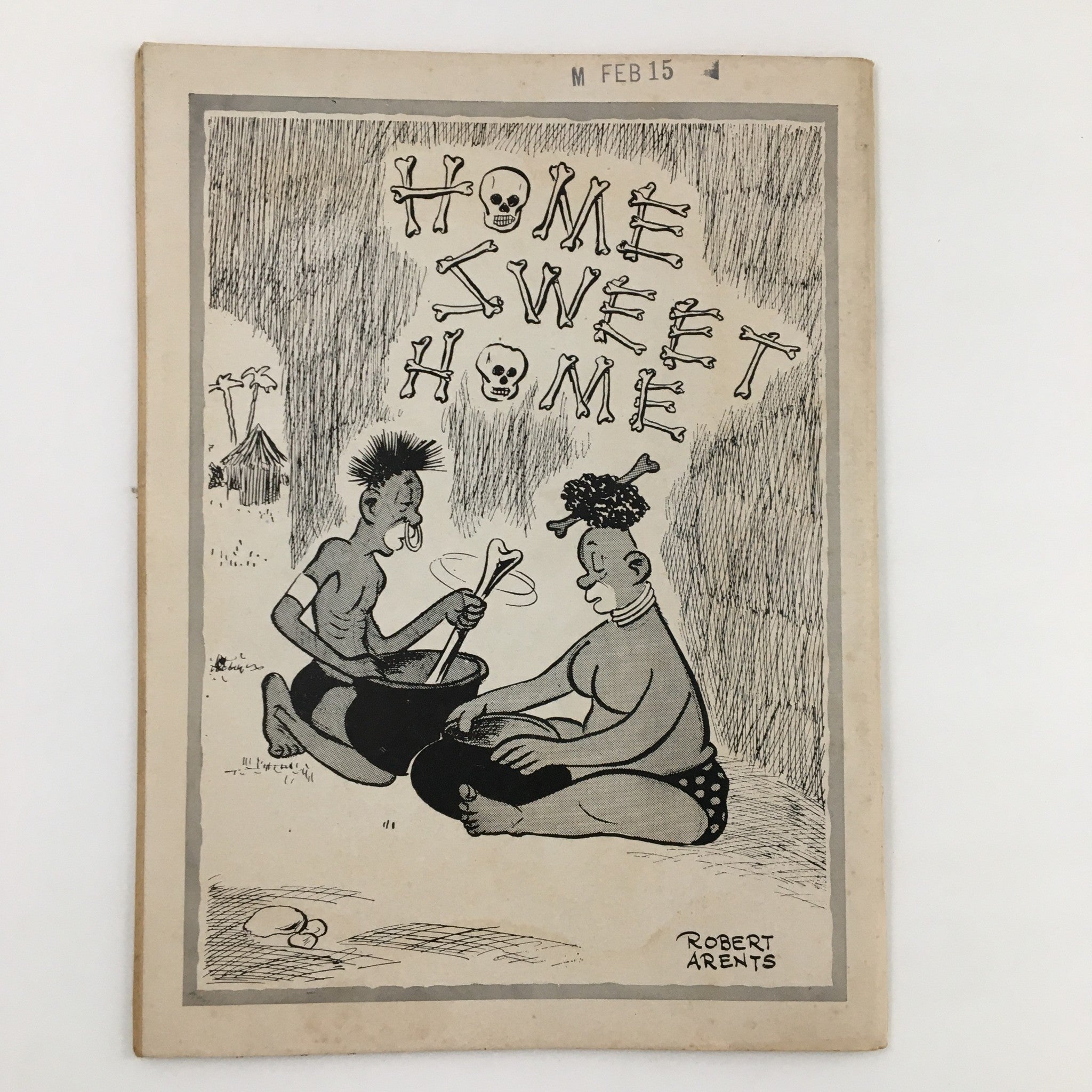 Another vintage magazine cover titled 'Home Sweet Home' by Robert Arents, showing comedic illustrations, linked to the popular genre of humor magazines.