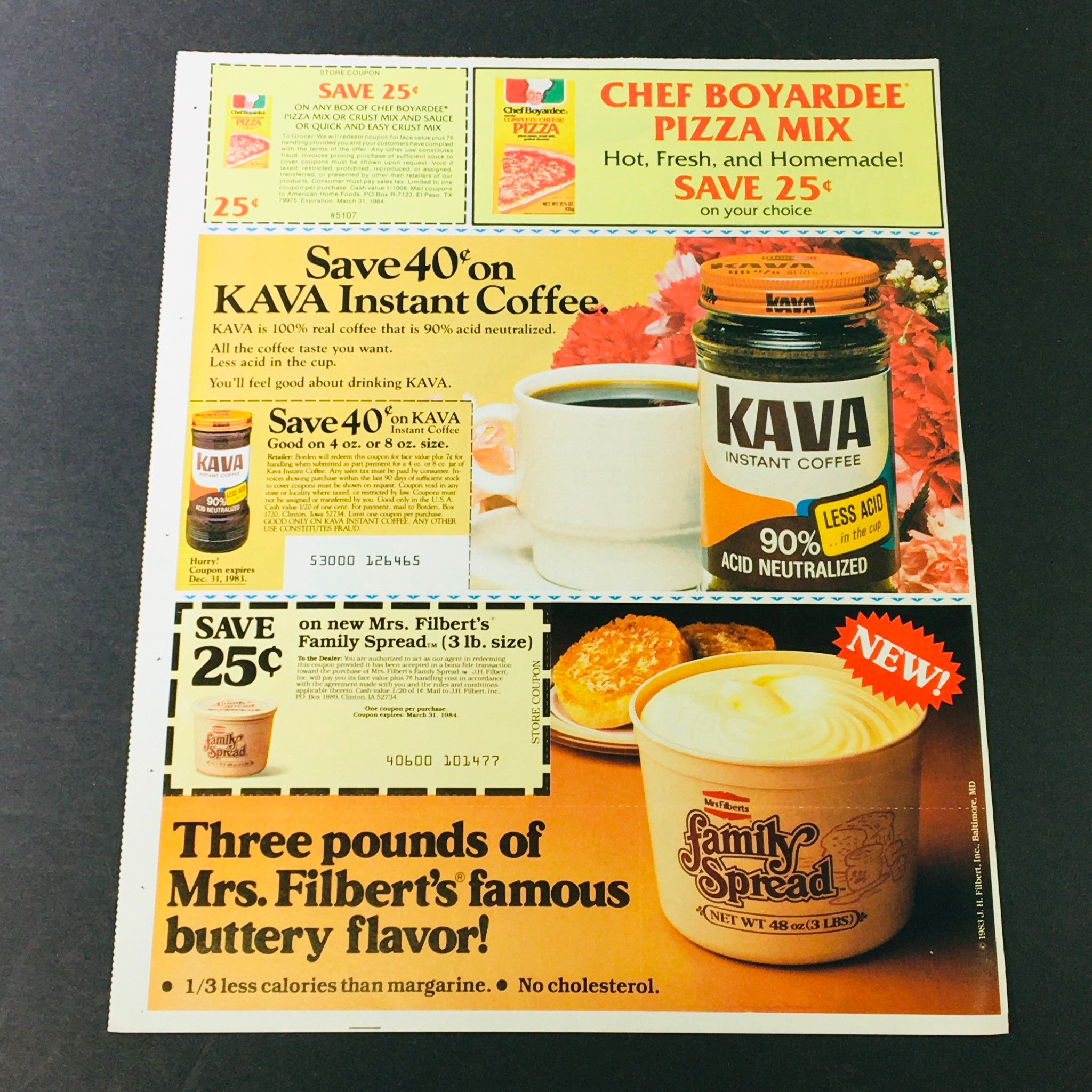 VTG Retro 1984 Nature Valley Granola Clusters Sweepstakes Ad Coupon