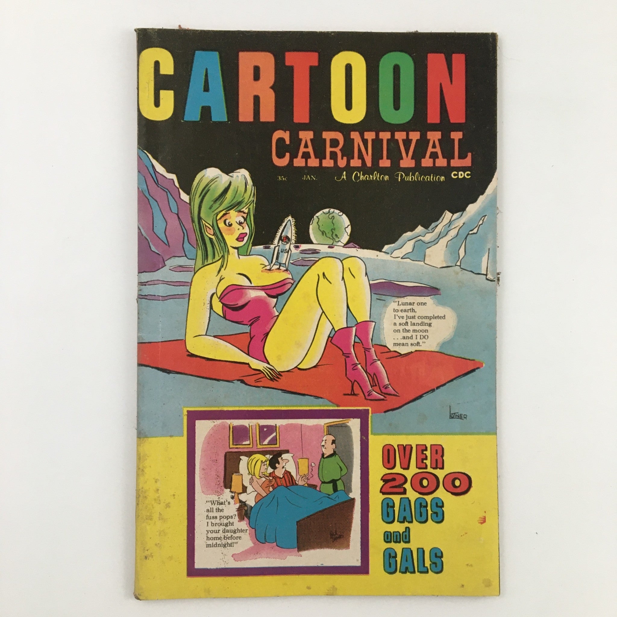 Cartoon Carnival Magazine January 1970 Secretary Wanted Auditions No Label