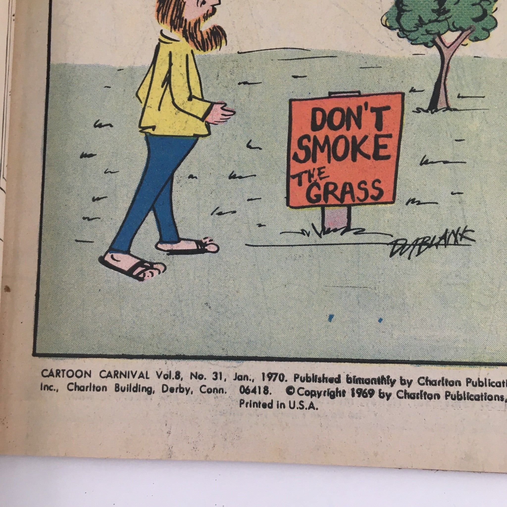 Cartoon Carnival Magazine January 1970 Secretary Wanted Auditions No Label