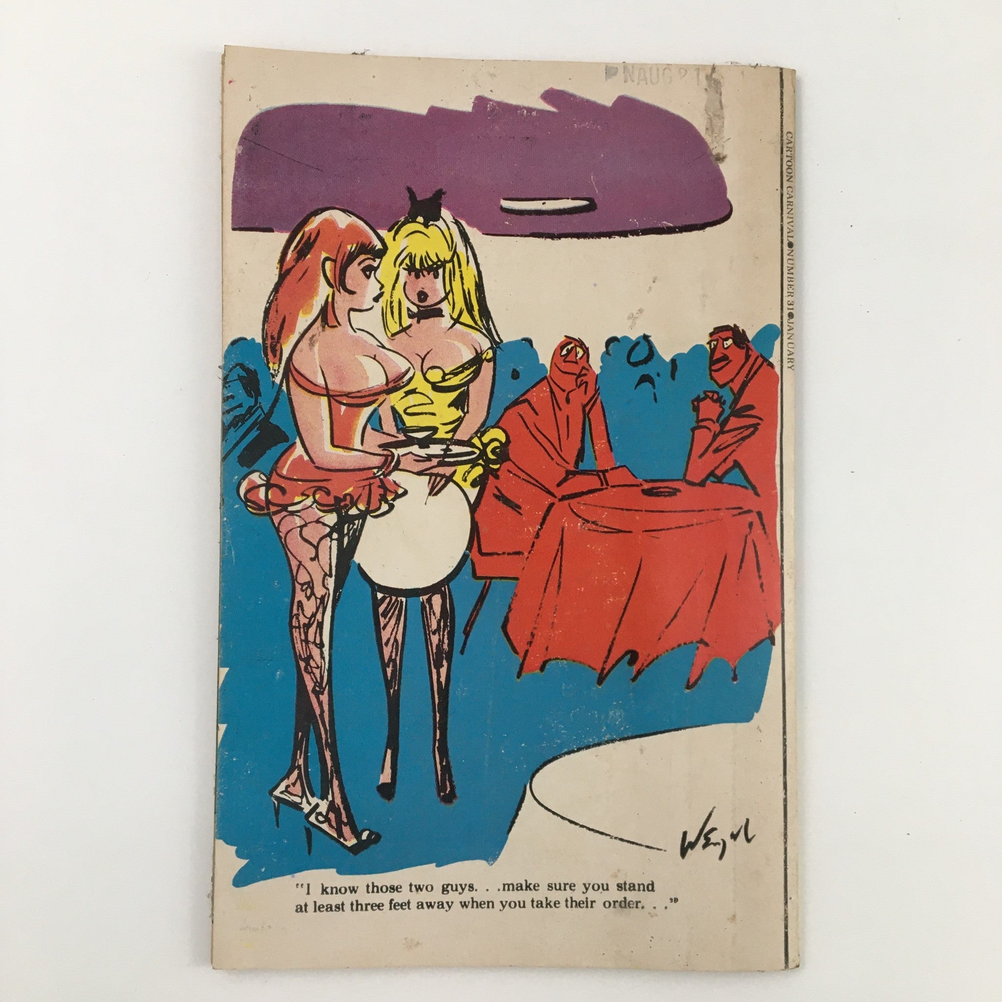 Cartoon Carnival Magazine January 1970 Secretary Wanted Auditions No Label