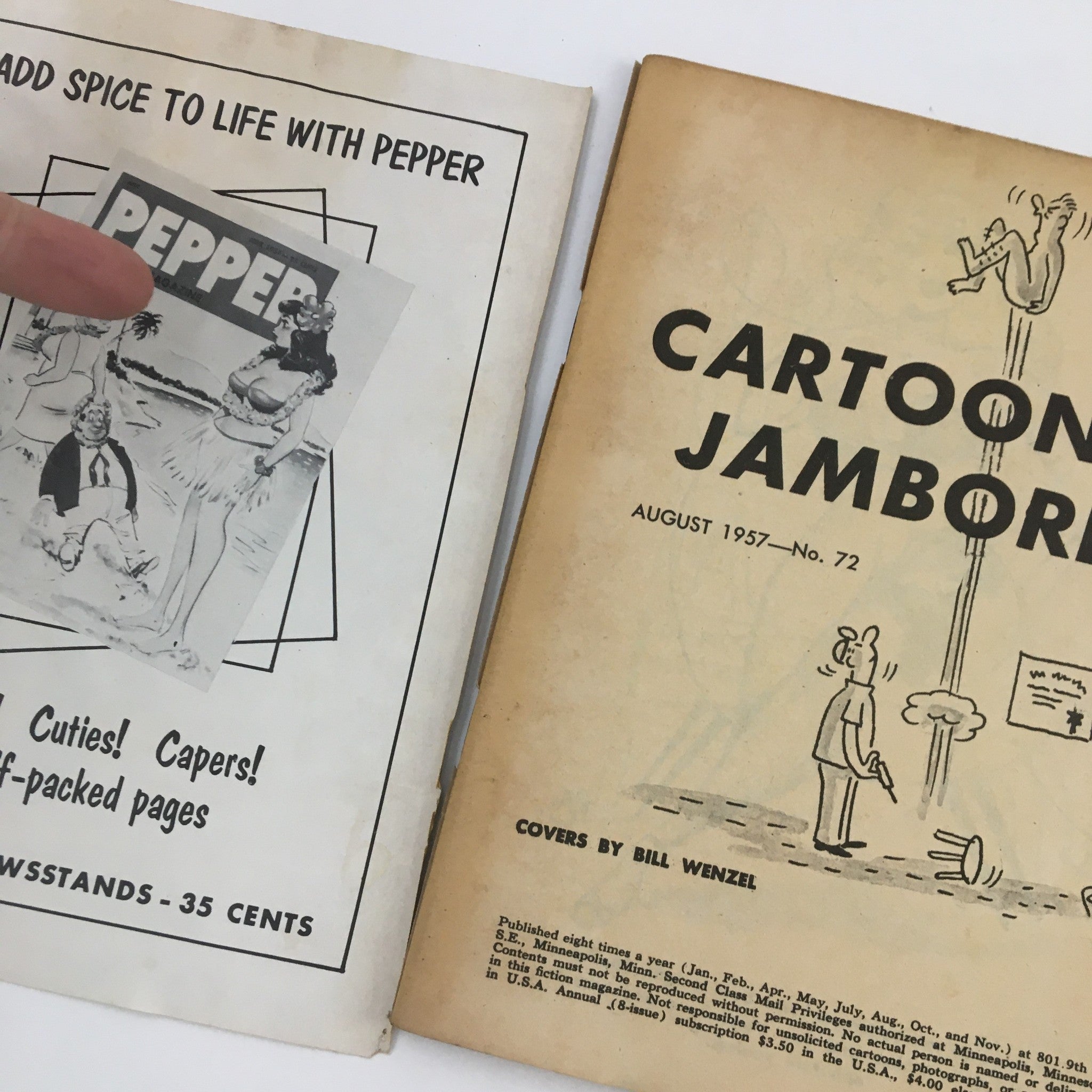 Cartoon Jamboree August 1957 There Are Two Sides Eo Every Question No Label