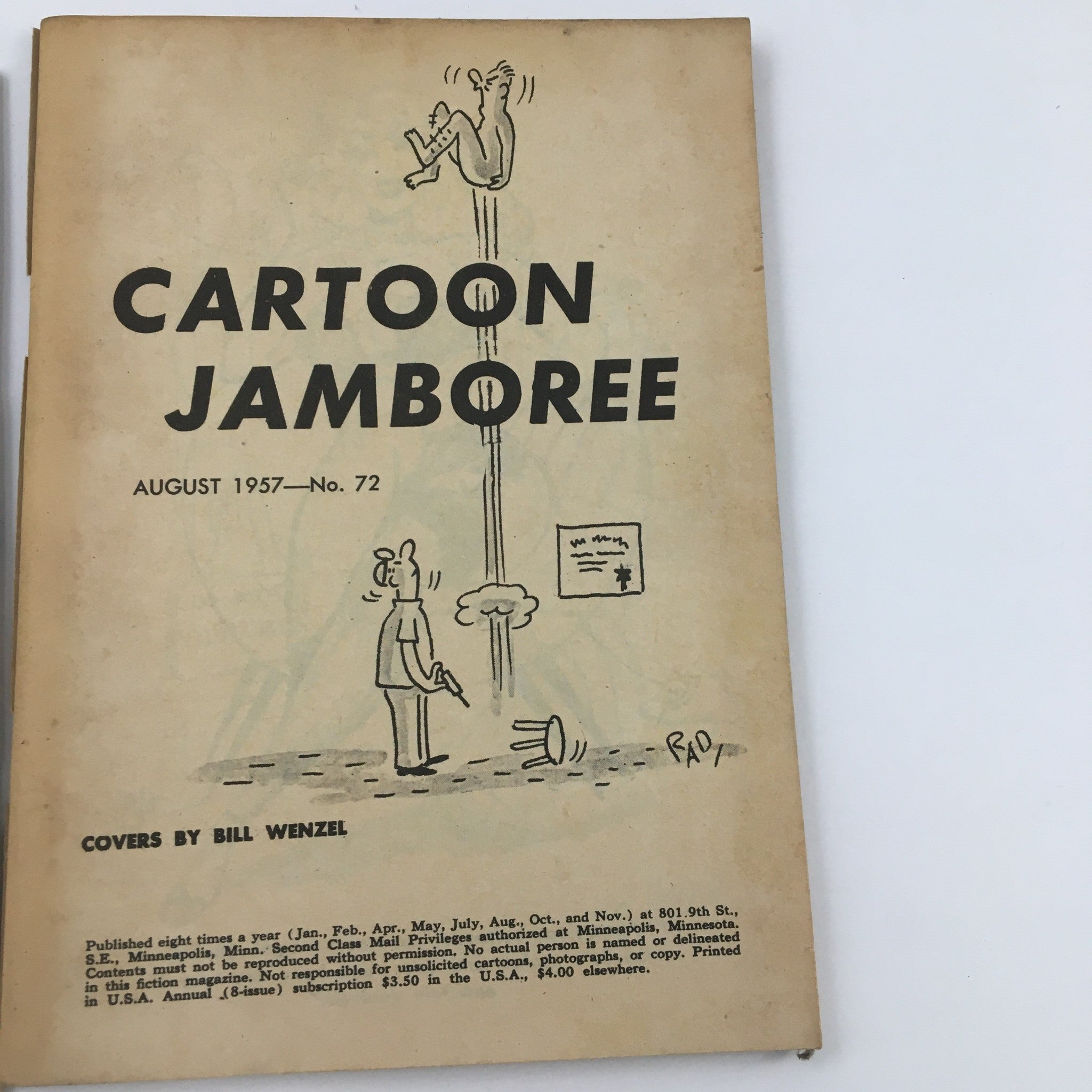 Cartoon Jamboree August 1957 There Are Two Sides Eo Every Question No Label