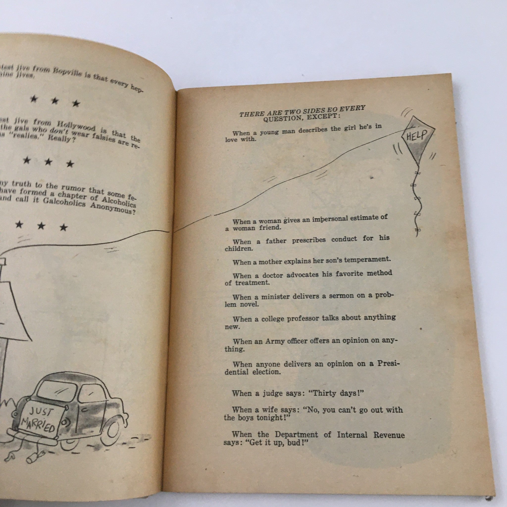 Cartoon Jamboree August 1957 There Are Two Sides Eo Every Question No Label