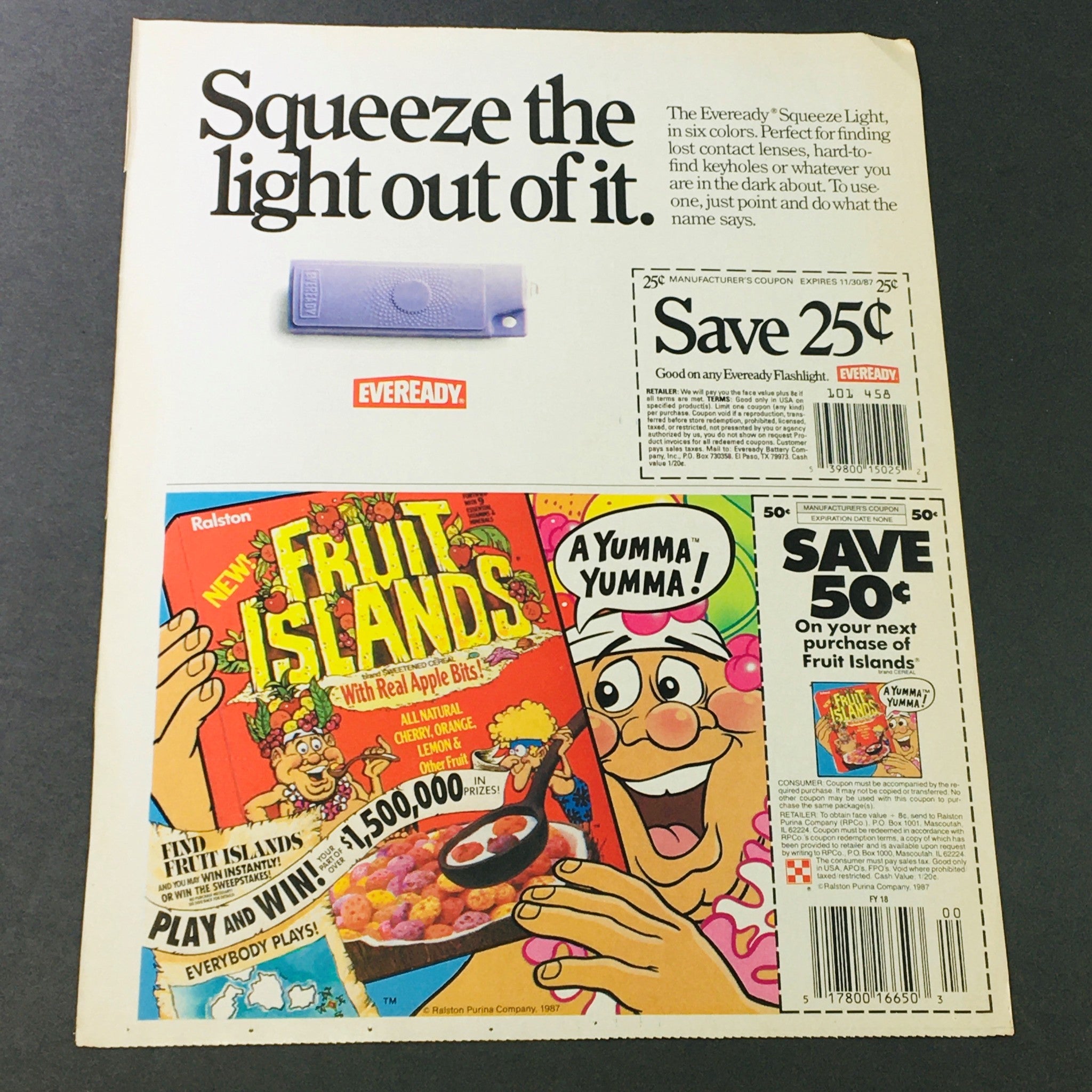 VTG Retro 1987 Children's Panadol & Panadol Jr. FREE Pandy Night Light Ad Coupon