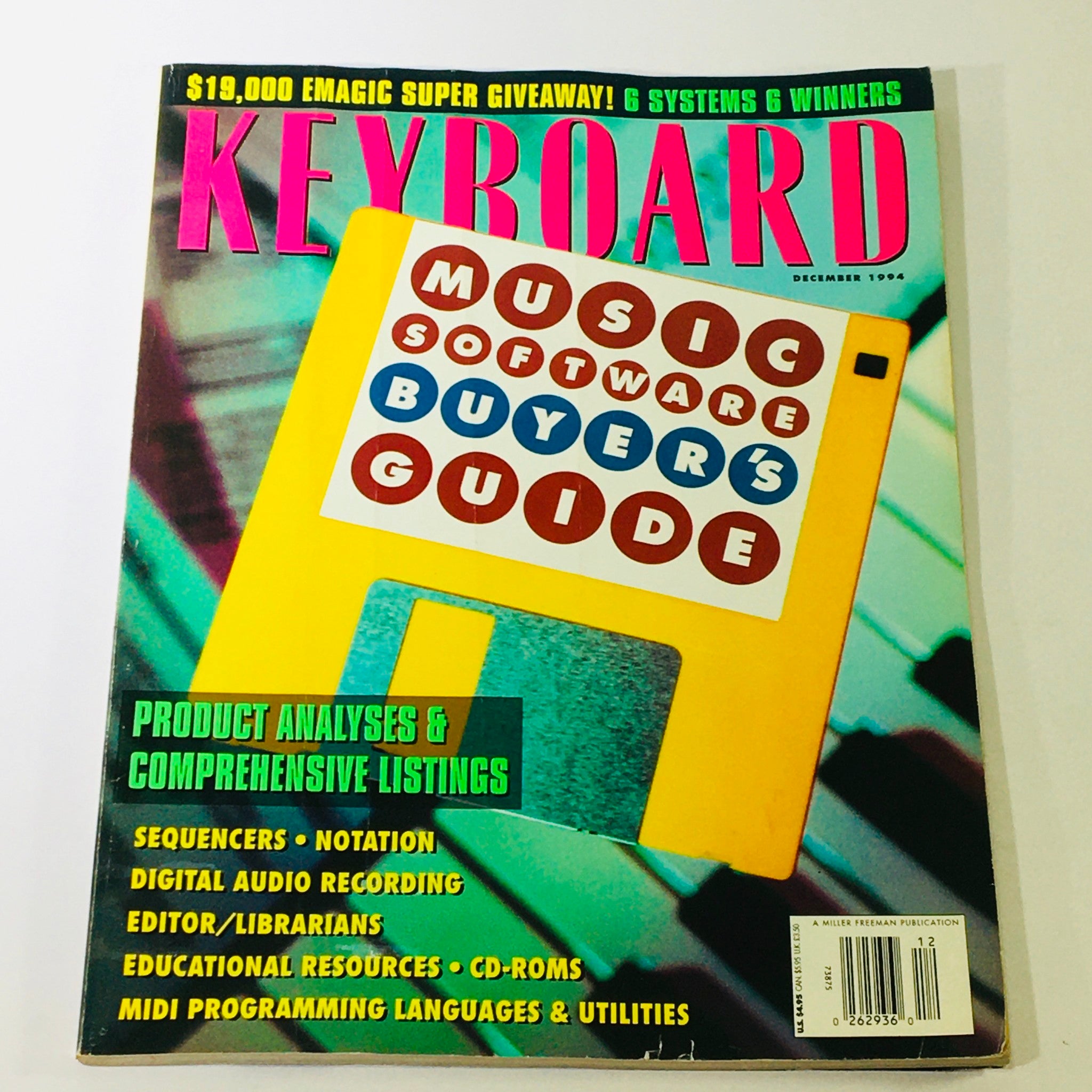 Keyboard Magazine December 1994 - Music Software Buyer's Guide & CD-Roms