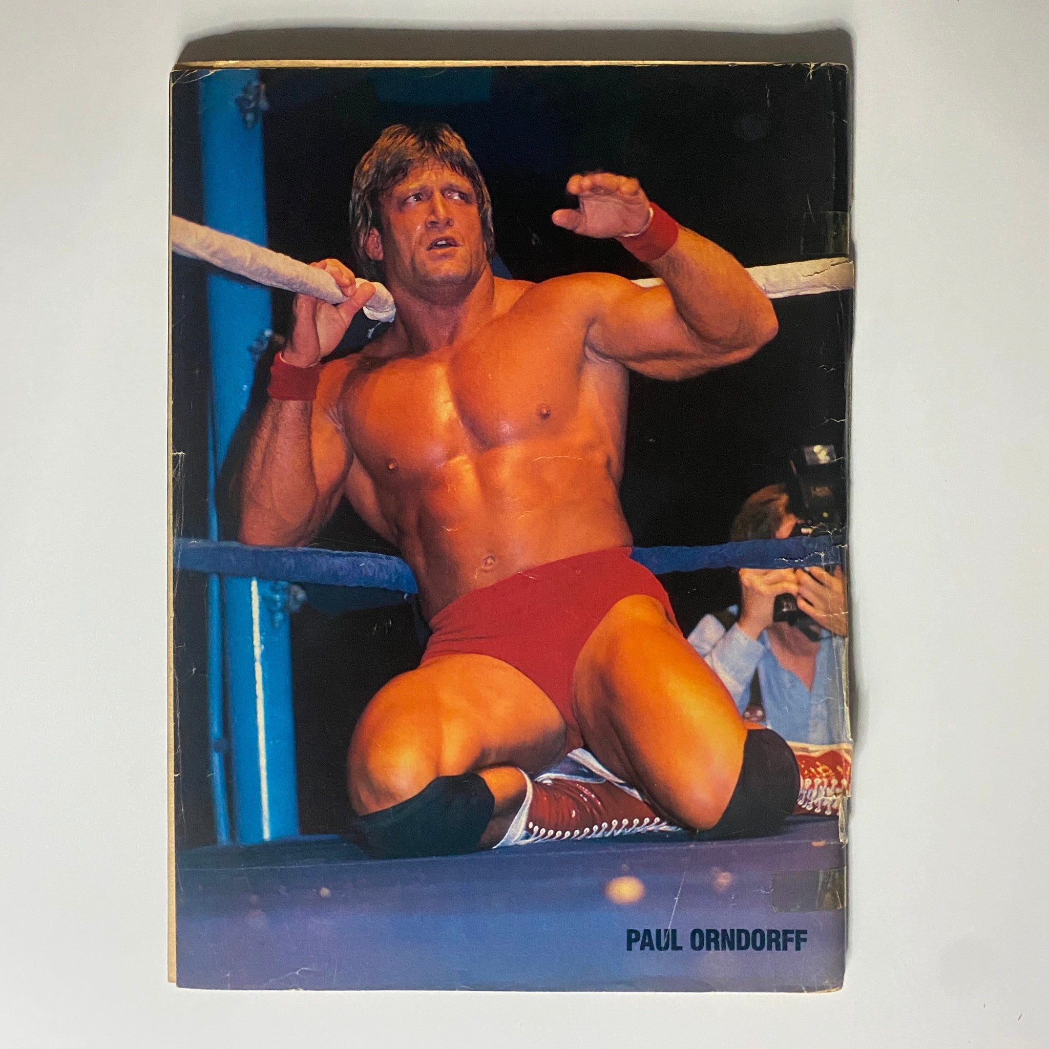 Cover of the June 1985 Wrestling Scene Magazine featuring Hulk Hogan and Roddy Piper, highlighting prominent wrestlers of the mid-1980s.