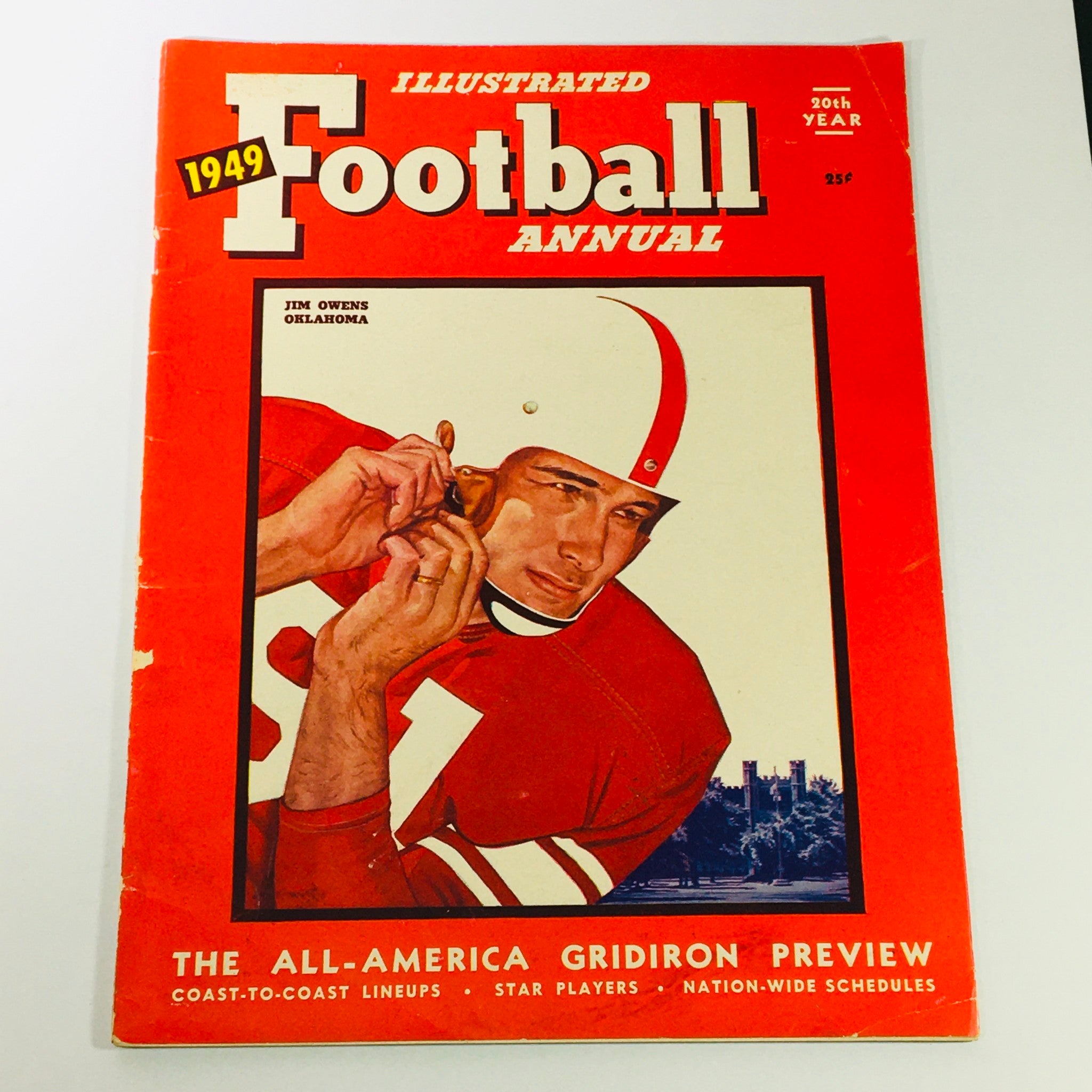 VTG Illustrated Football Annual Magazine 1949 - Jim Owens of Oklahoma / No Label