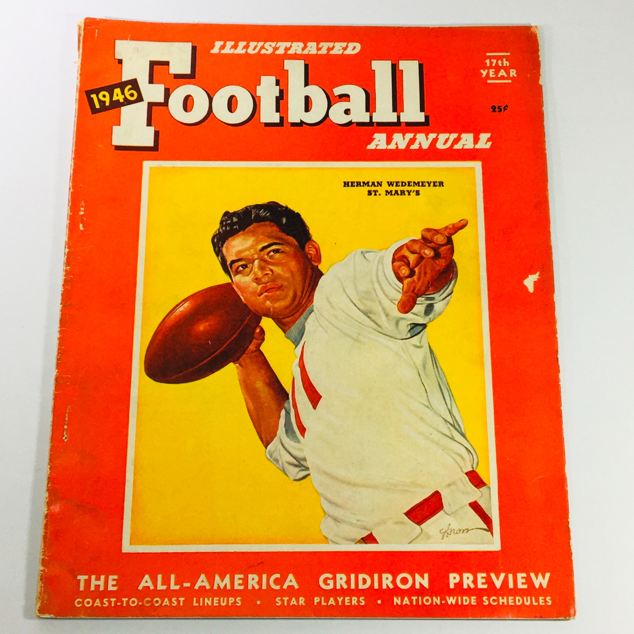 VTG Illustrated Football Annual Magazine 1946 - Herman Wedemeyer of St. Mary's