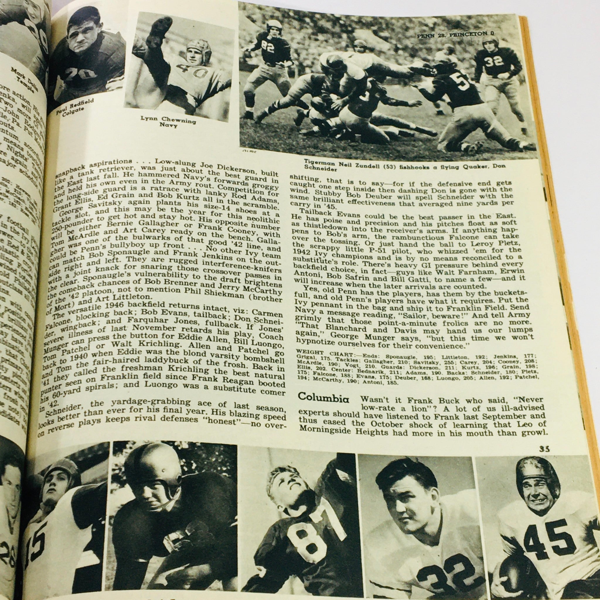 VTG Illustrated Football Annual Magazine 1946 - Herman Wedemeyer of St. Mary's