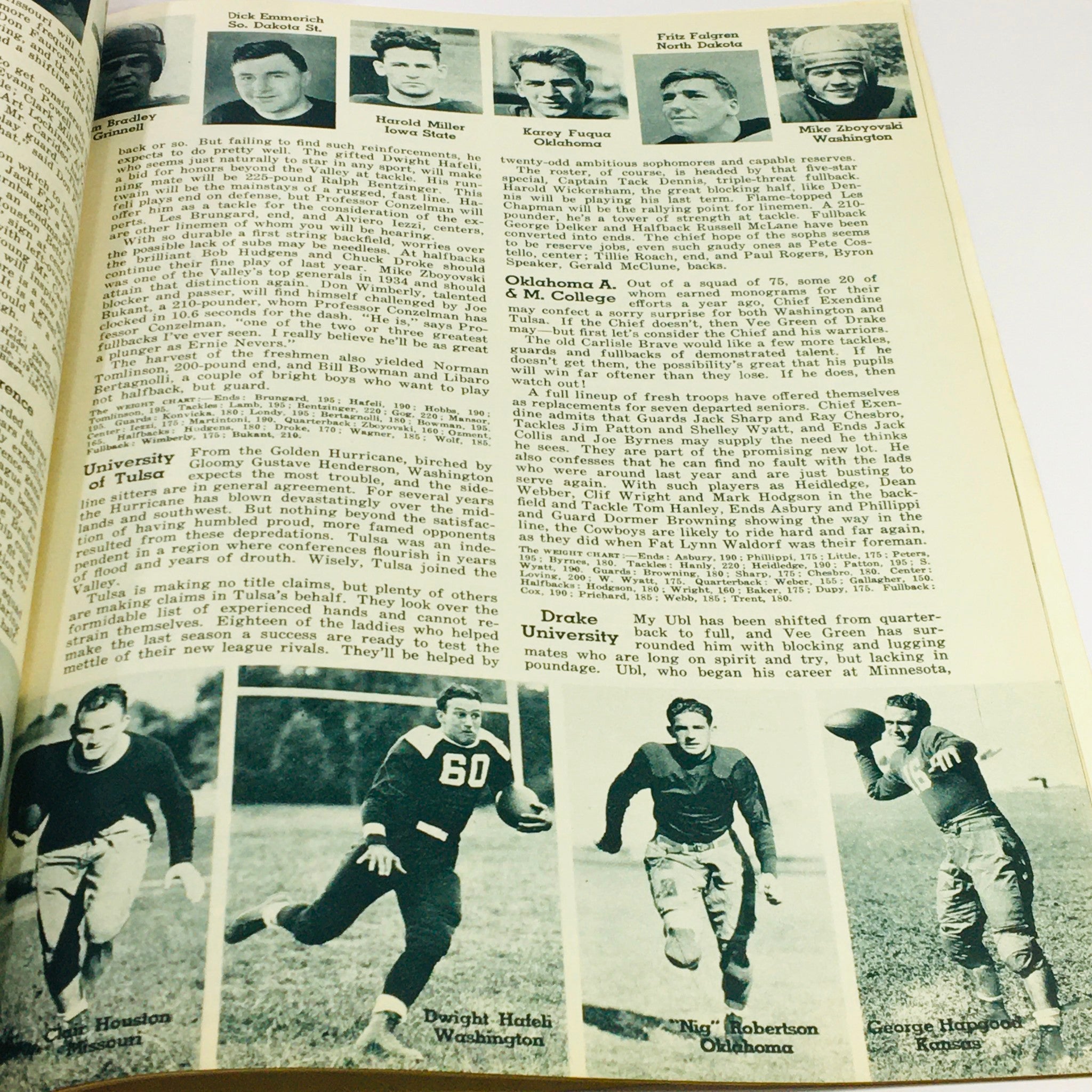 VTG Illustrated Football Annual Magazine 1935 - Francis Powers & Braven Dyer