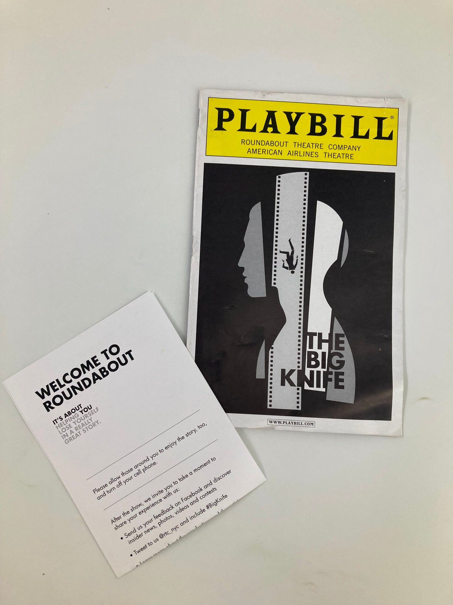 2013 Playbill American Airlines Theatre The Big Knife by Clifford Odets