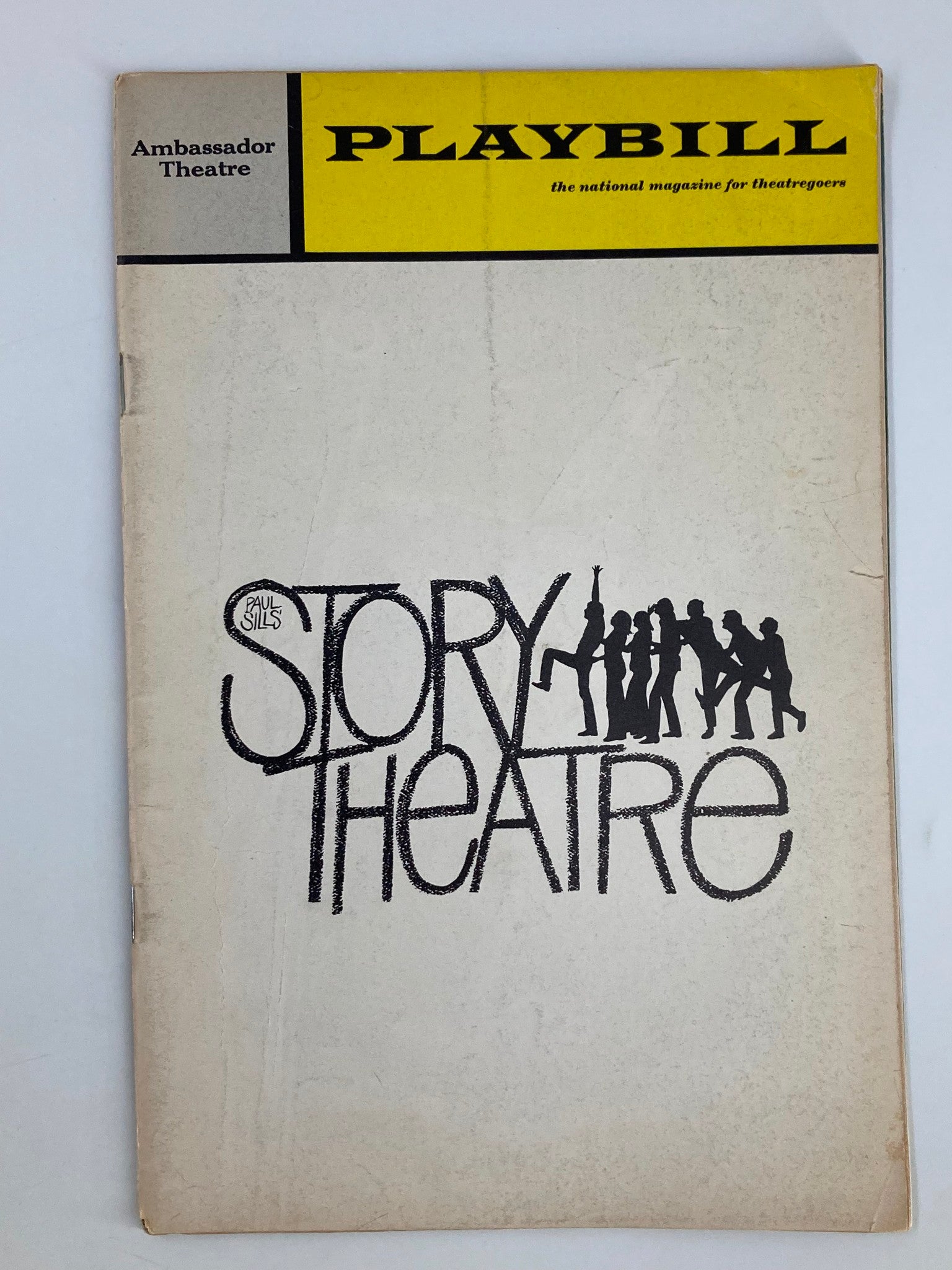 1971 Playbill Ambassador Theatre Lewis Arquette, Regina Baff in Story Theatre