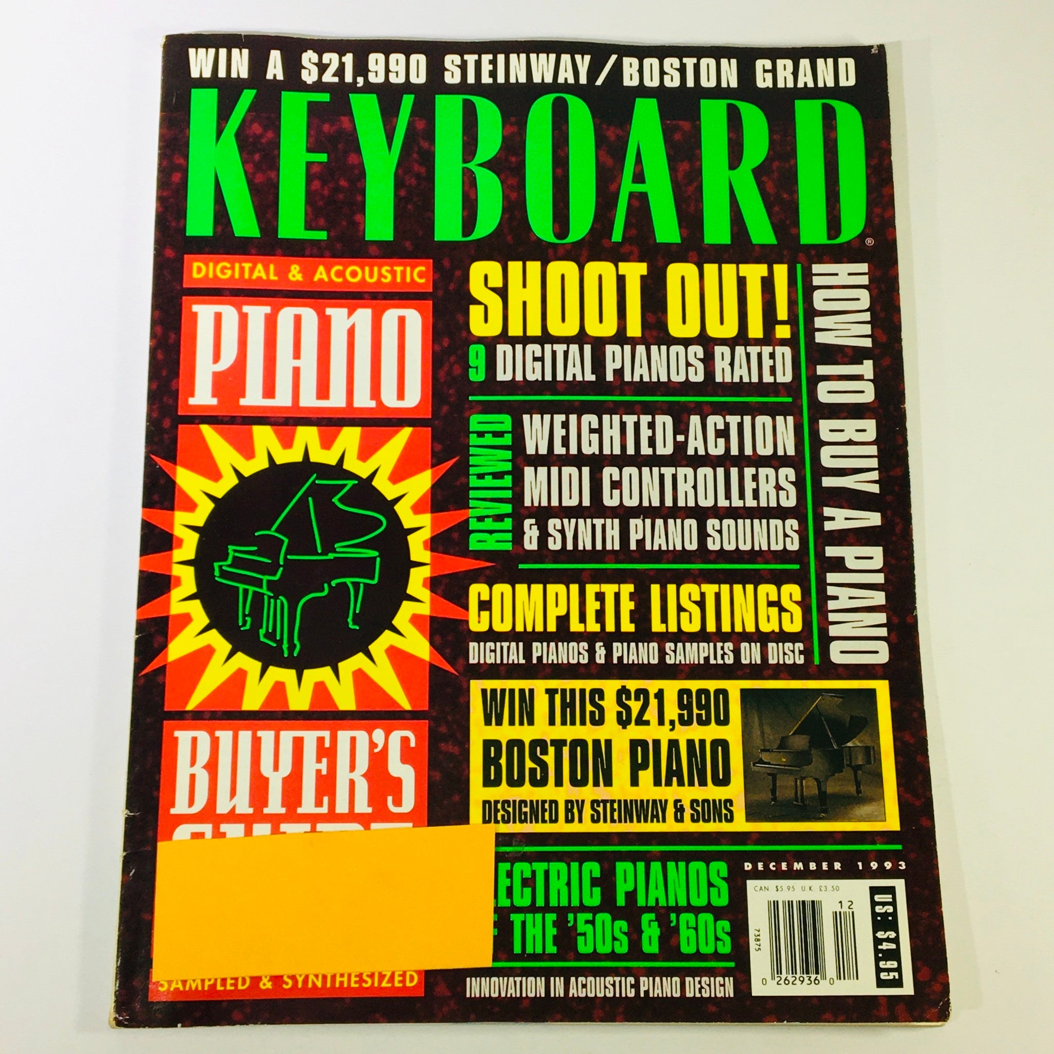 Keyboard Magazine December 1993 - Digital & Acoustic Piano Buyer's Gui