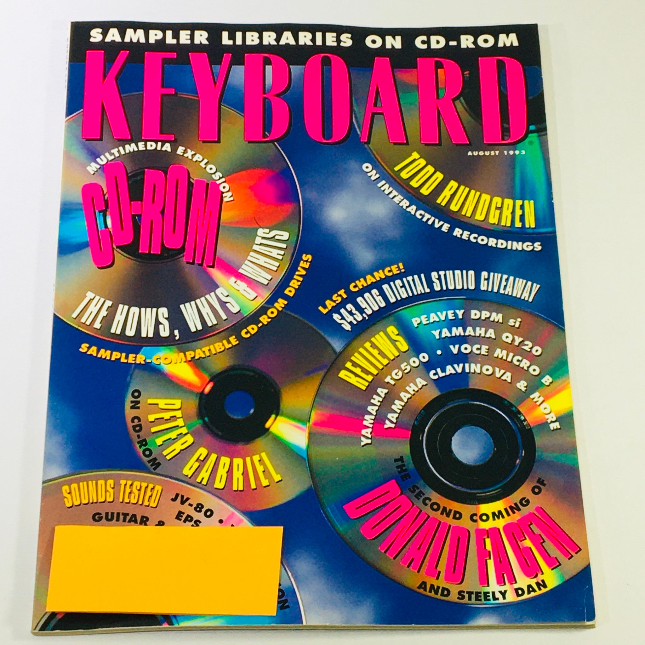 Keyboard Magazine August 1993 Collectible