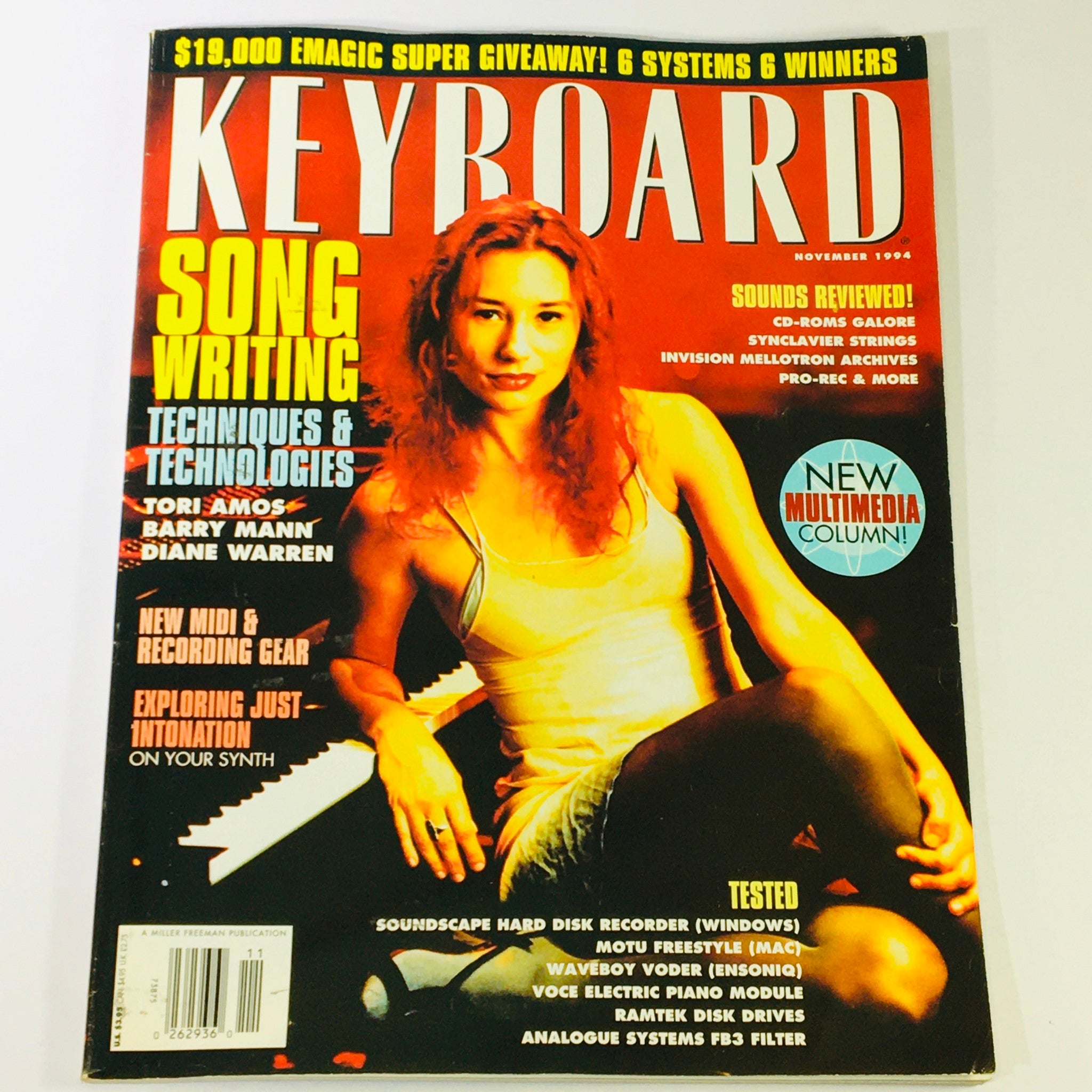 Keyboard Magazine November 1994 - Tori Amos, Barry Mann & Diane Warren