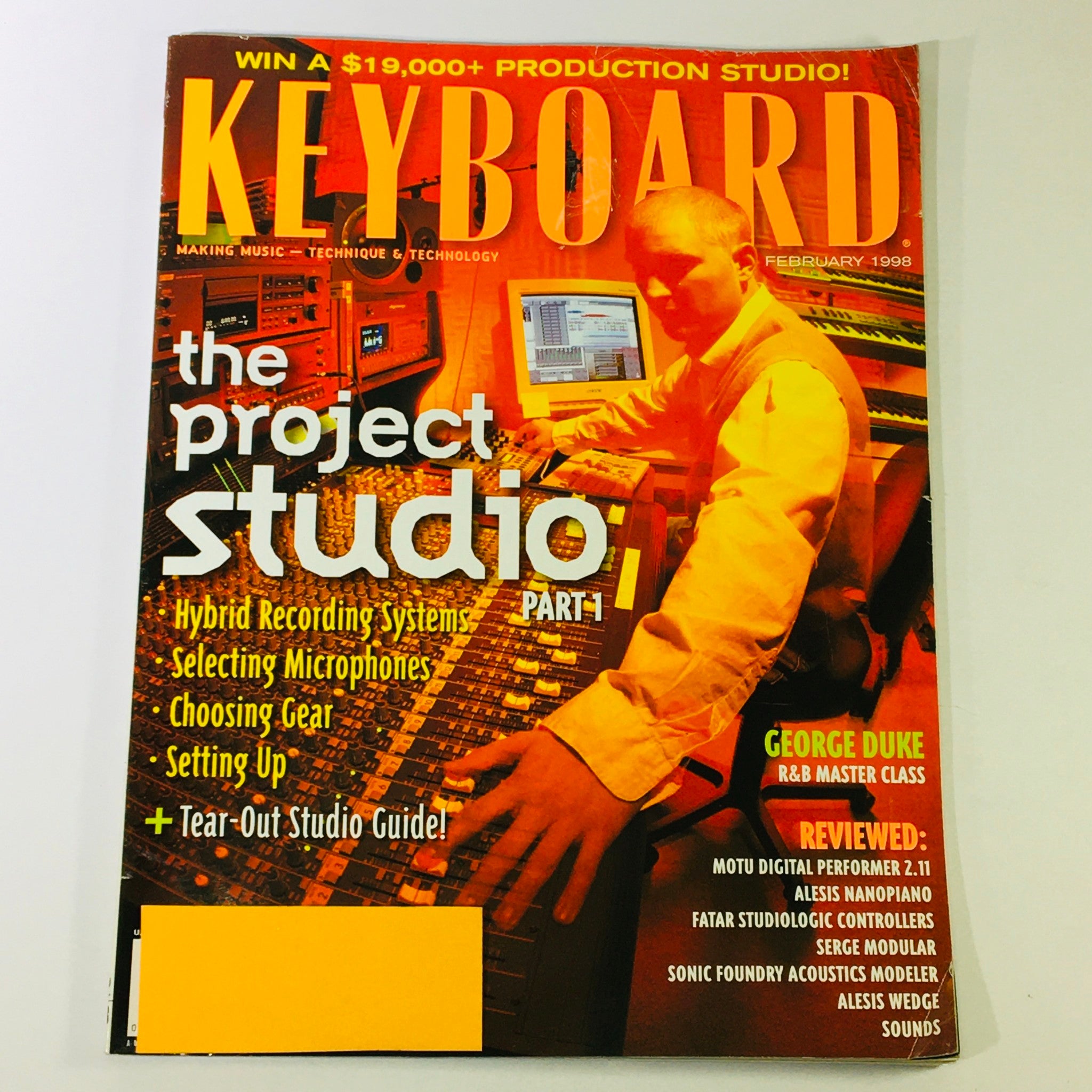 Keyboard Magazine February 1998 - George Duke R&B Master Class & Project Studio