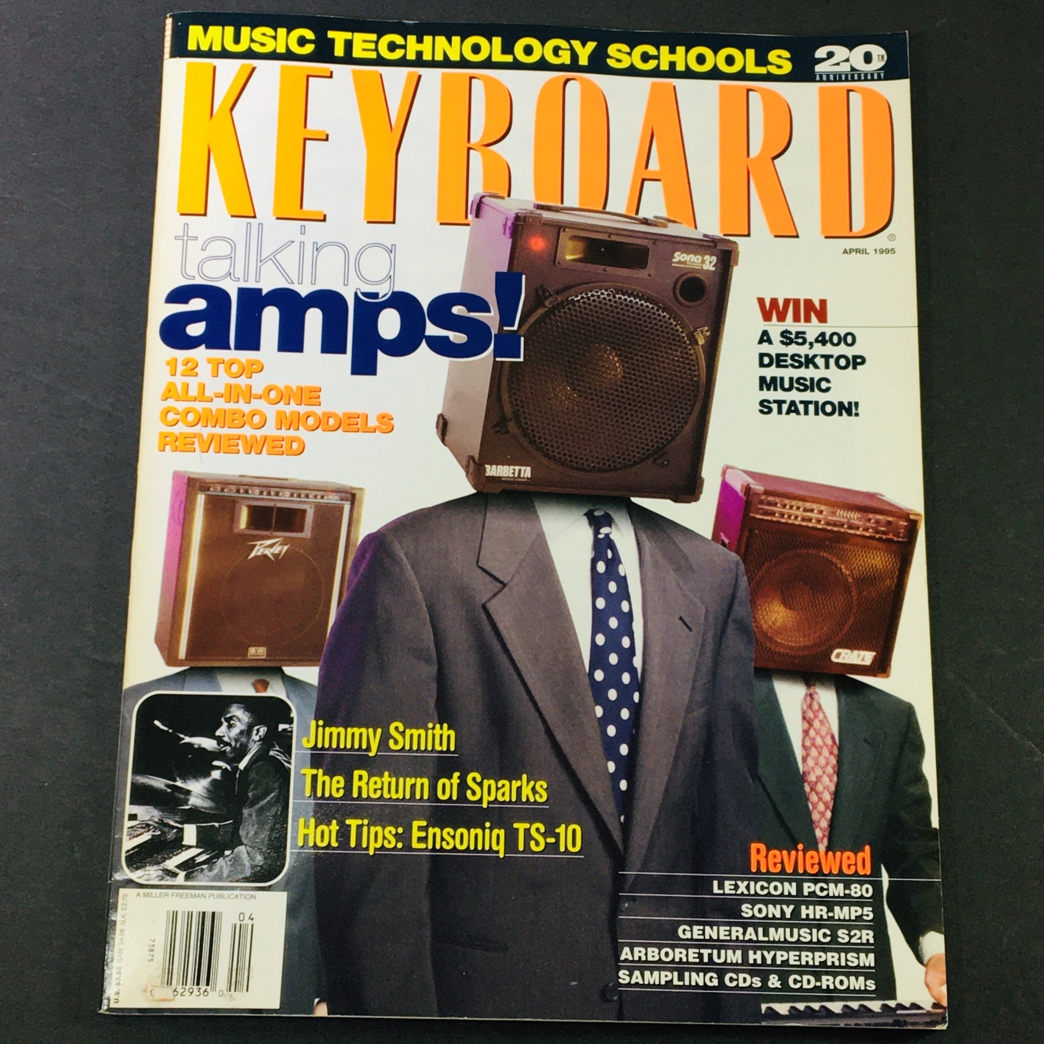 Keyboard Magazine April 1995 - Jimmy Smith, The Return of Sparks & Ensoniq TS-10