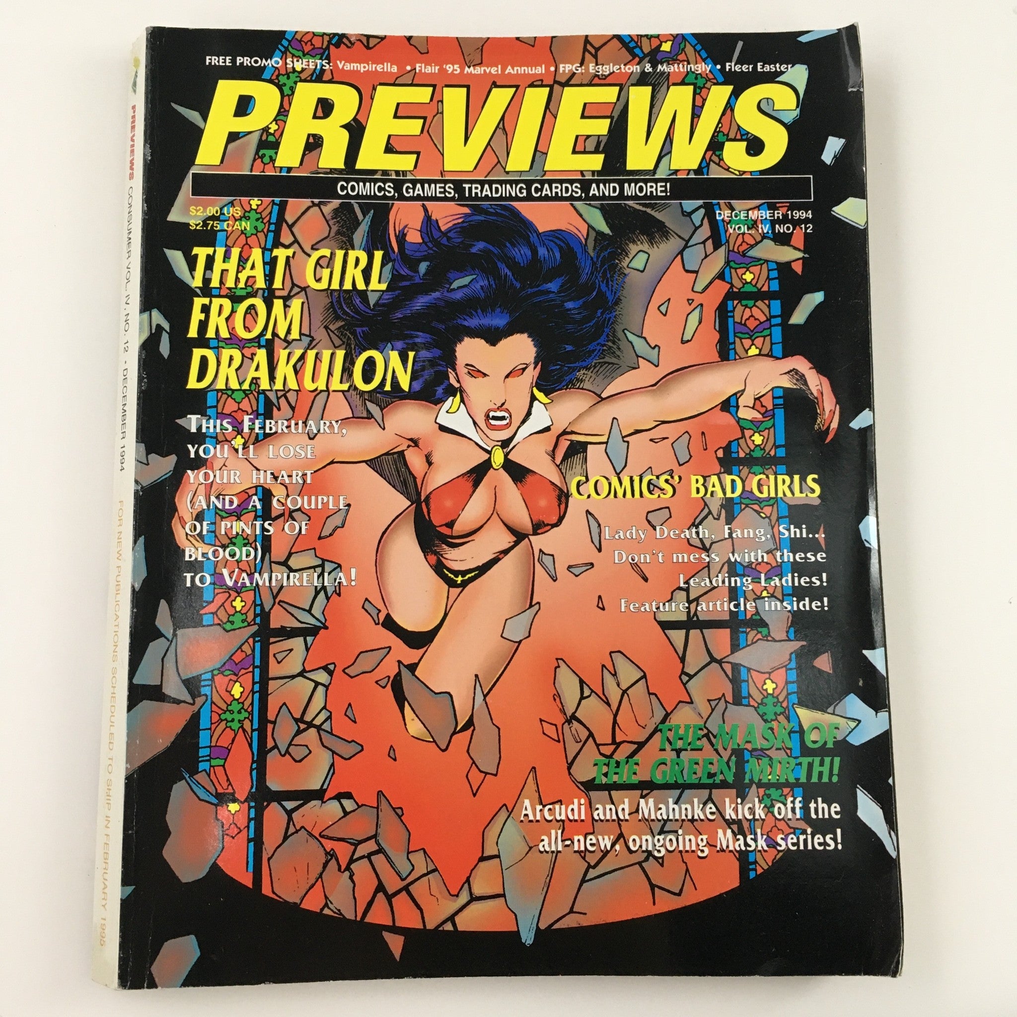 Previews Magazine December 1994 Vol. IV No. 12 That Girl From Drakulon No Label