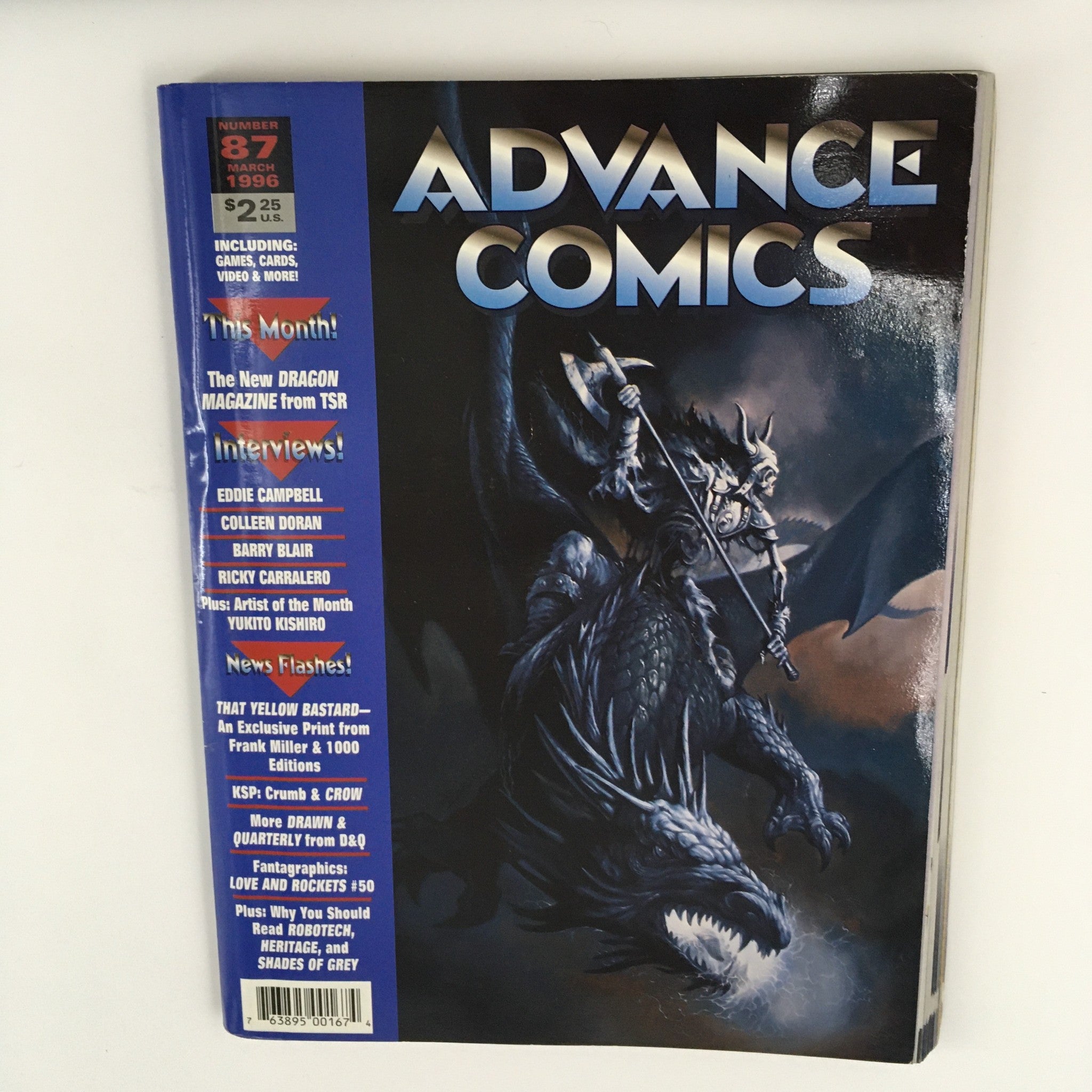 Advance Comics March 1996 No. 87 The Ultimate Street Fighter II Manga No Label