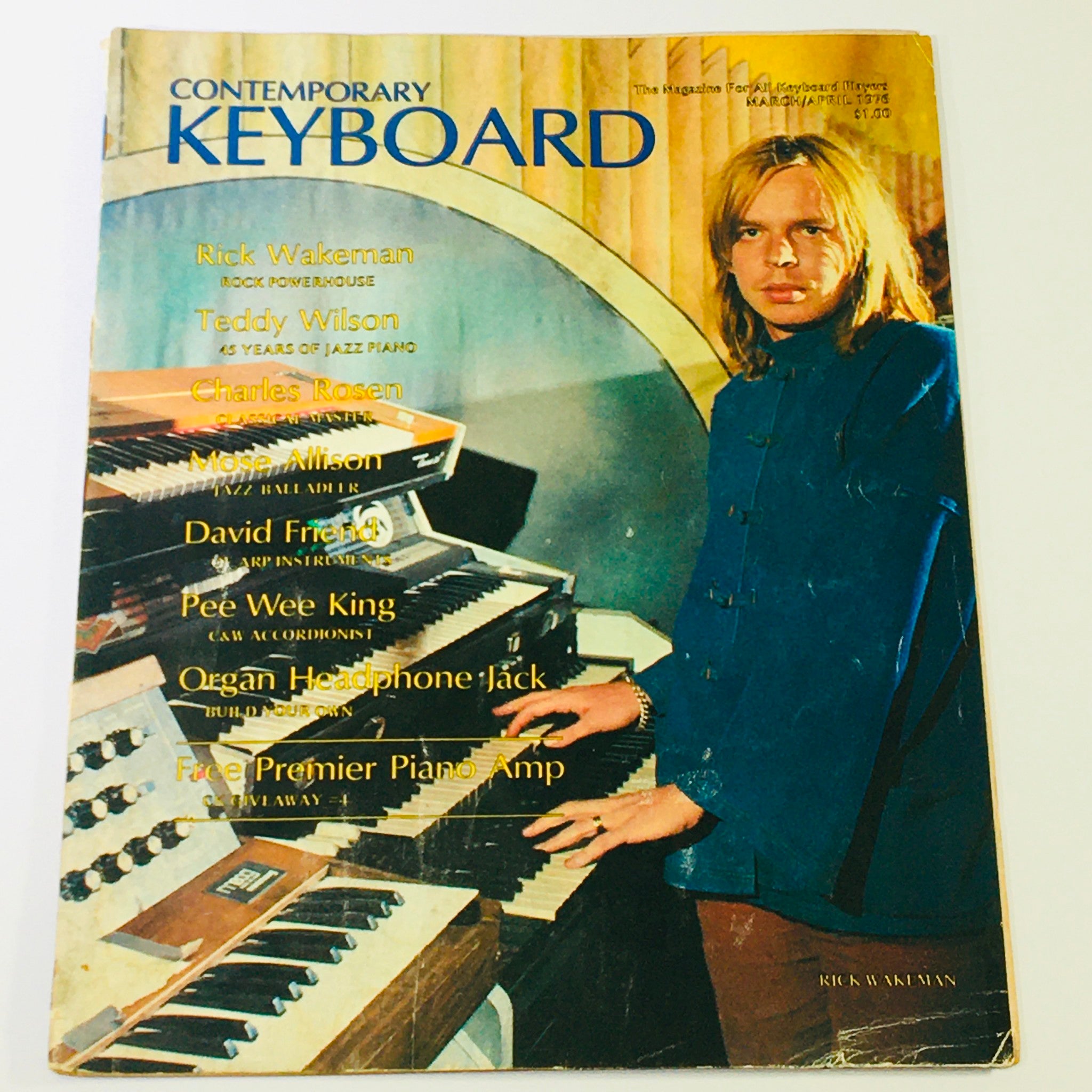 VTG Contemporary Keyboard Magazine March April 1979 - Rick Wakeman, Te