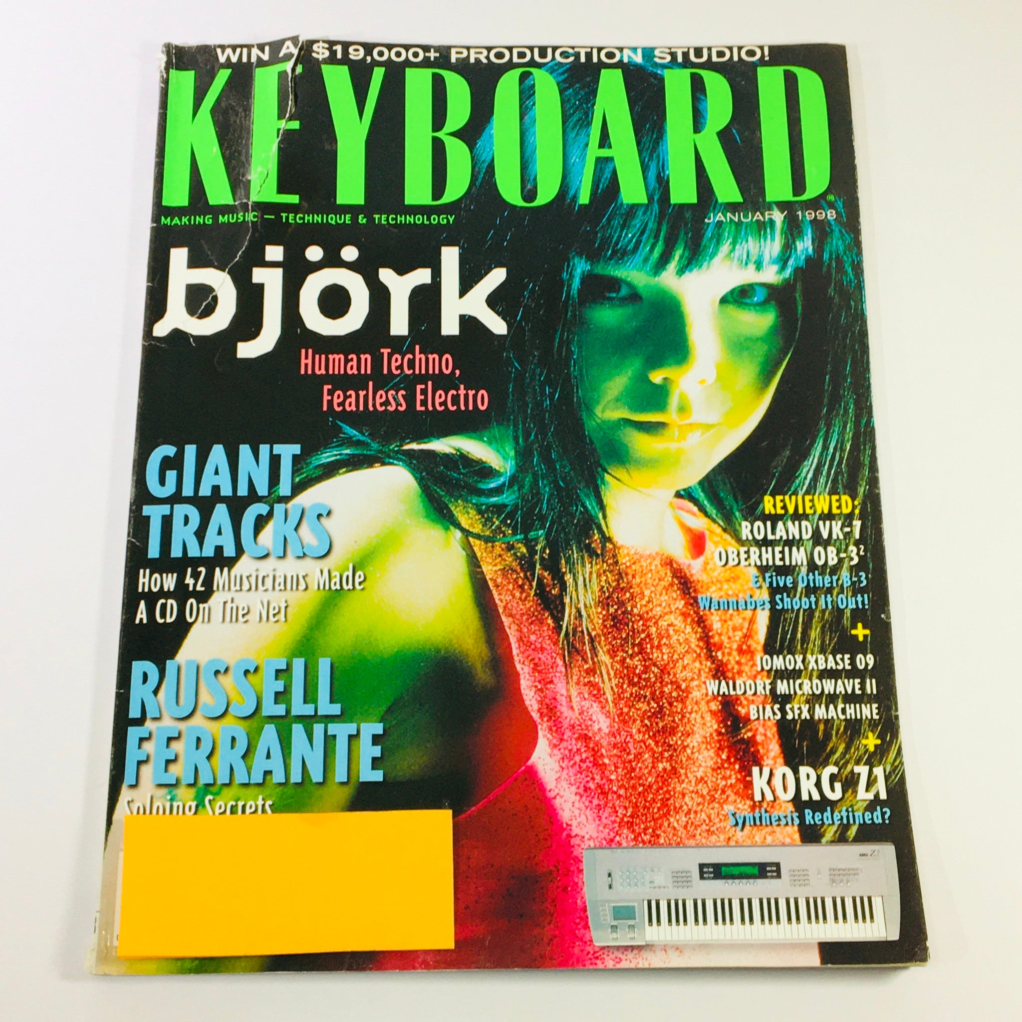 Keyboard Magazine January 1998 - Bjork Human Techno & Russell Ferrante Solo