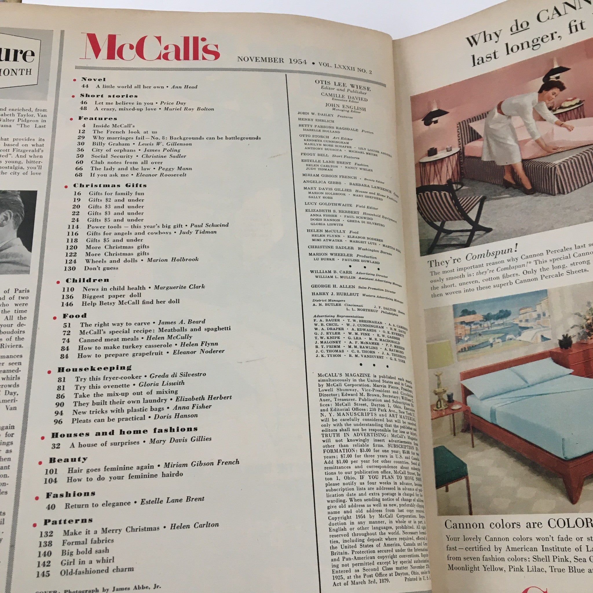 McCall's Magazine November 1954 The Billy Graham That Nobody Knows